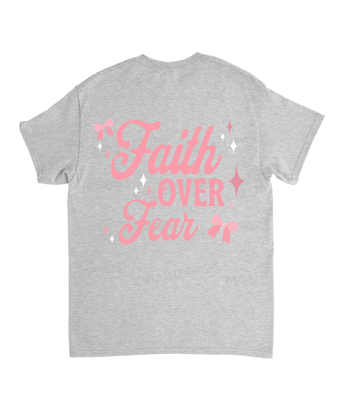 Faith Over Fear Double Side Unisex Cotton Christian T-Shirt Hoodie, Sweatshirt | CiraTrend.com (Image 5)
