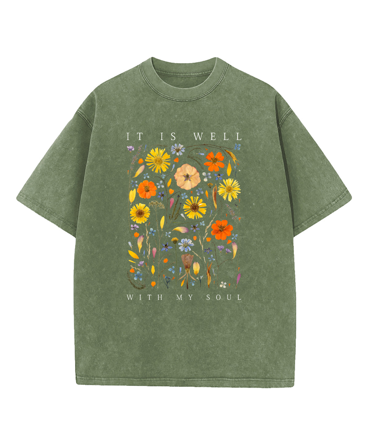It Is Well With My Soul Washed Christian T-shirt Style017 Hoodie, Sweatshirt | CiraTrend.com (Image 2)