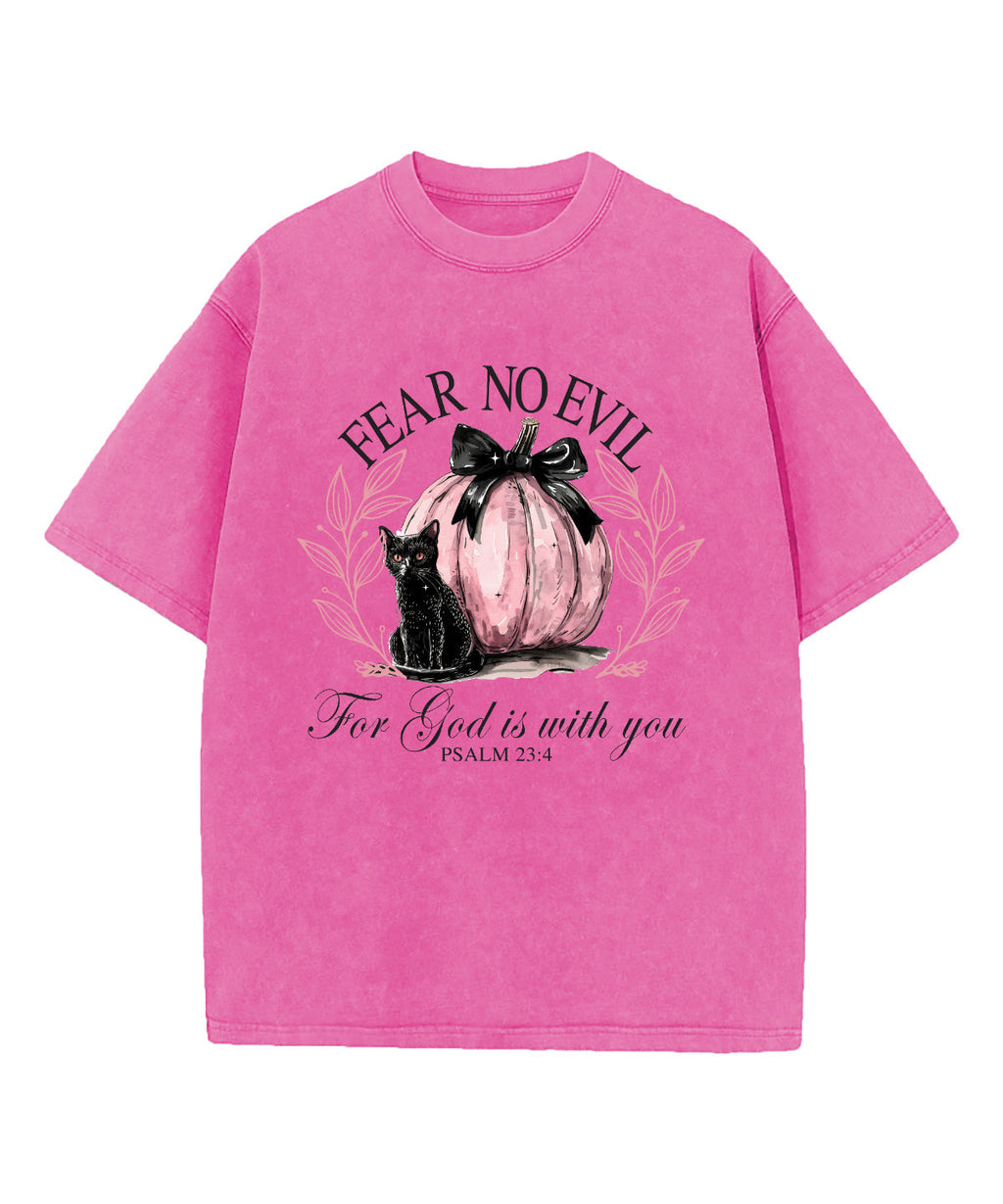 Fear No Evil Washed Christian T-shirt Hoodie, Sweatshirt | CiraTrend.com (Image 3)