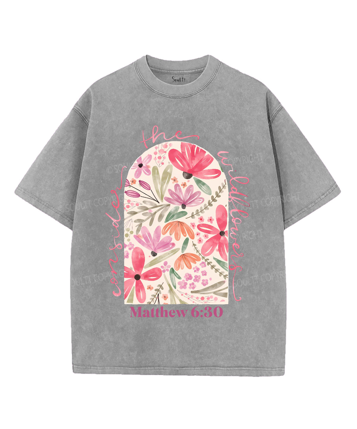 Consider Wildflowers Washed Christian T-Shirts, Hoodie, Sweatshirt
