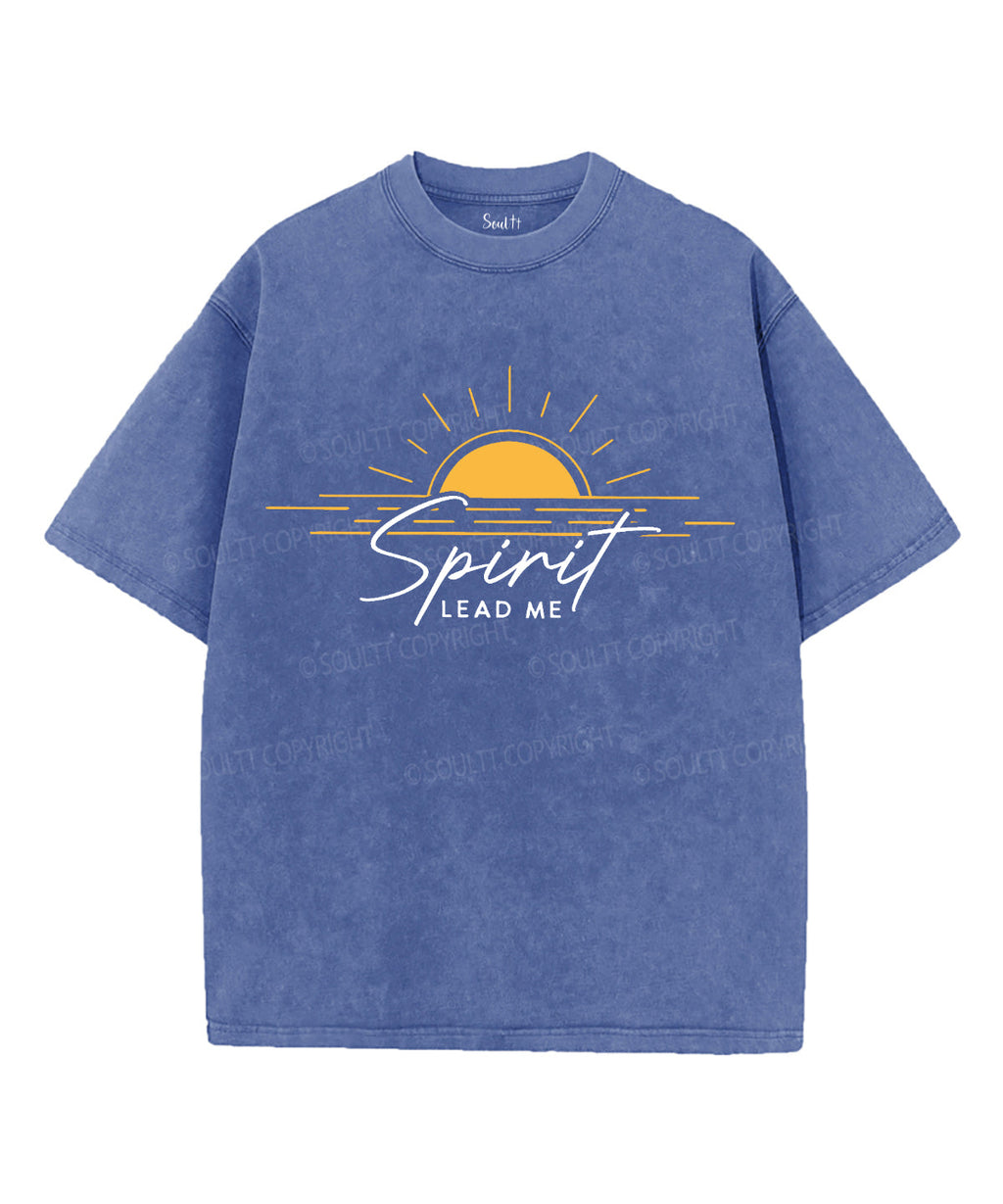 Spirit Lead Me Unisex Washed Christian T-shirt Style002 Hoodie, Sweatshirt | CiraTrend.com (Image 2)