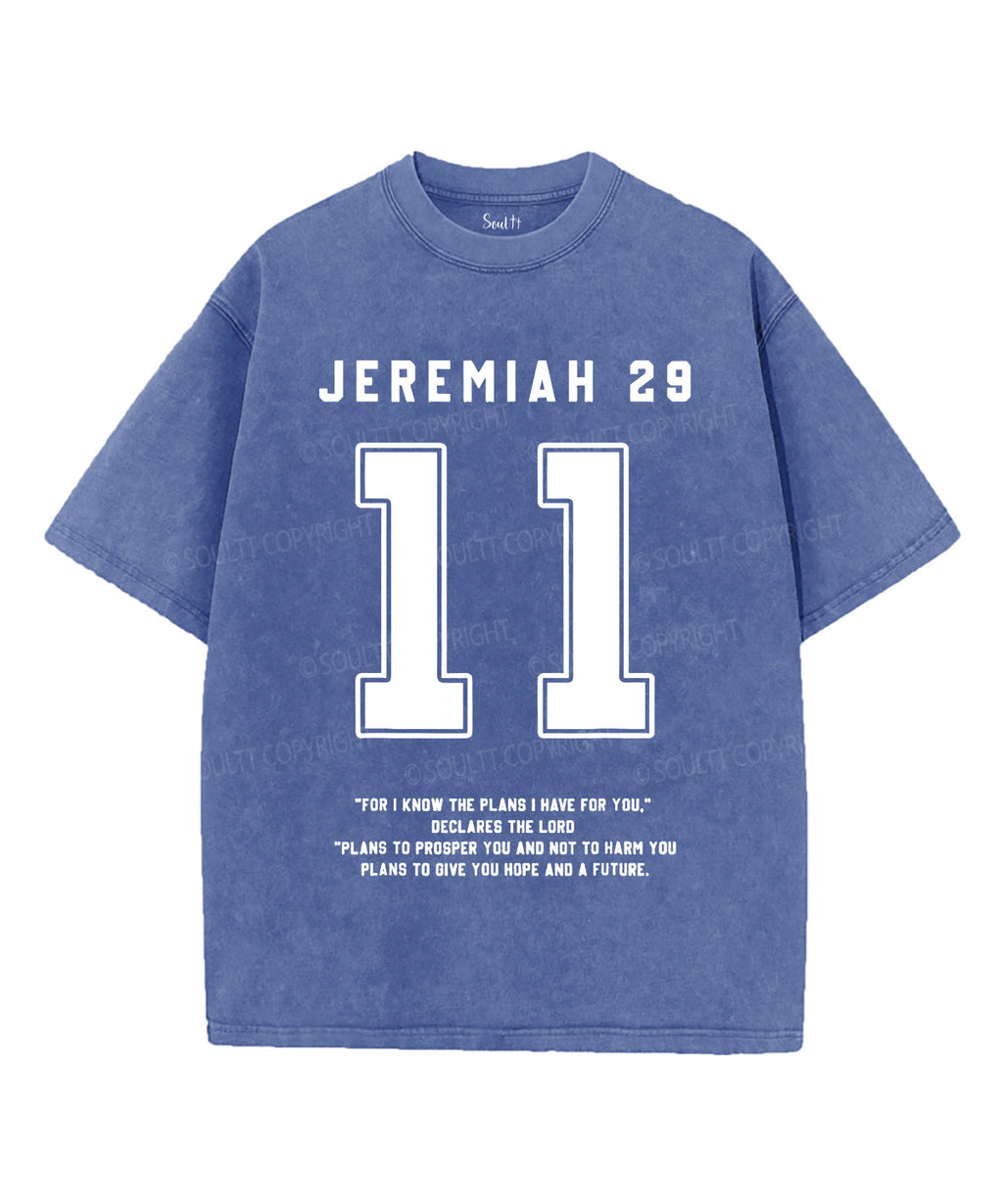For I Know the Plans I Have for You Unisex Washed Christian T-shirt Hoodie, Sweatshirt | CiraTrend.com (Image 4)