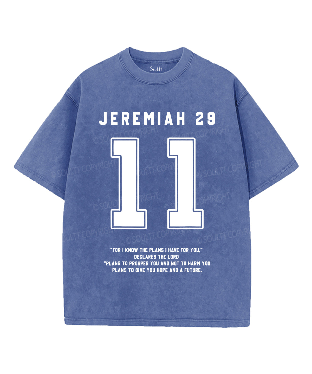 For I Know the Plans I Have for You Unisex Washed Christian T-shirt Hoodie, Sweatshirt | CiraTrend.com (Image 4)