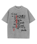 For God So Love The World Washed Christian T-shirt Hoodie, Sweatshirt | CiraTrend.com (Image 1)