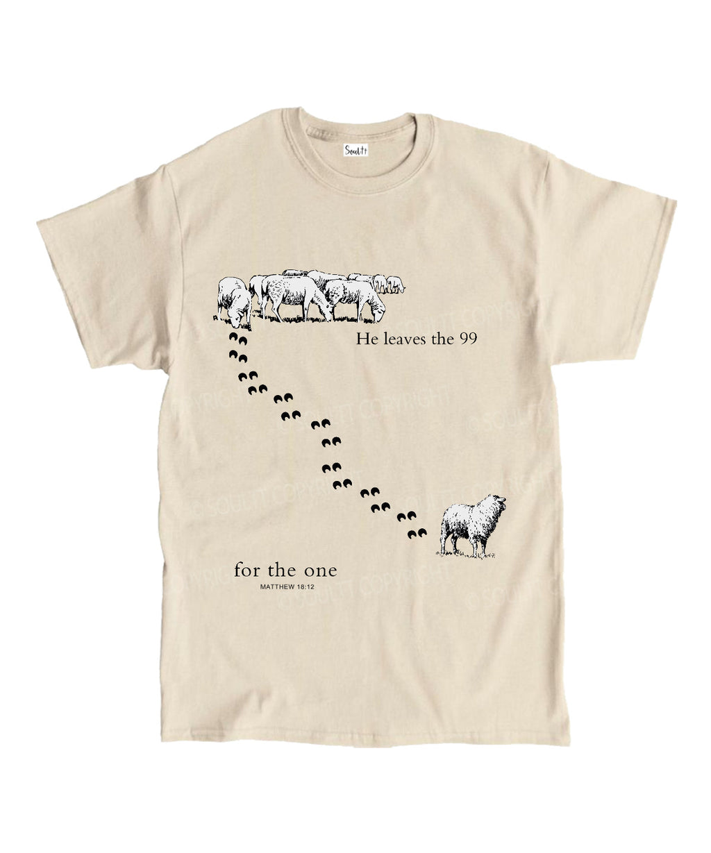 He Leaves The 99 Unisex Cotton Christian T-Shirt Hoodie, Sweatshirt | CiraTrend.com (Image 1)