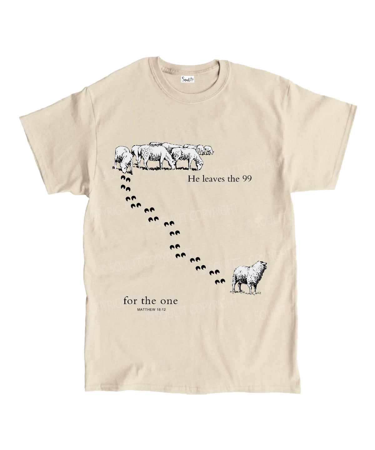He Leaves The 99 Unisex Cotton Christian T-Shirt Hoodie, Sweatshirt | CiraTrend.com (Image 1)