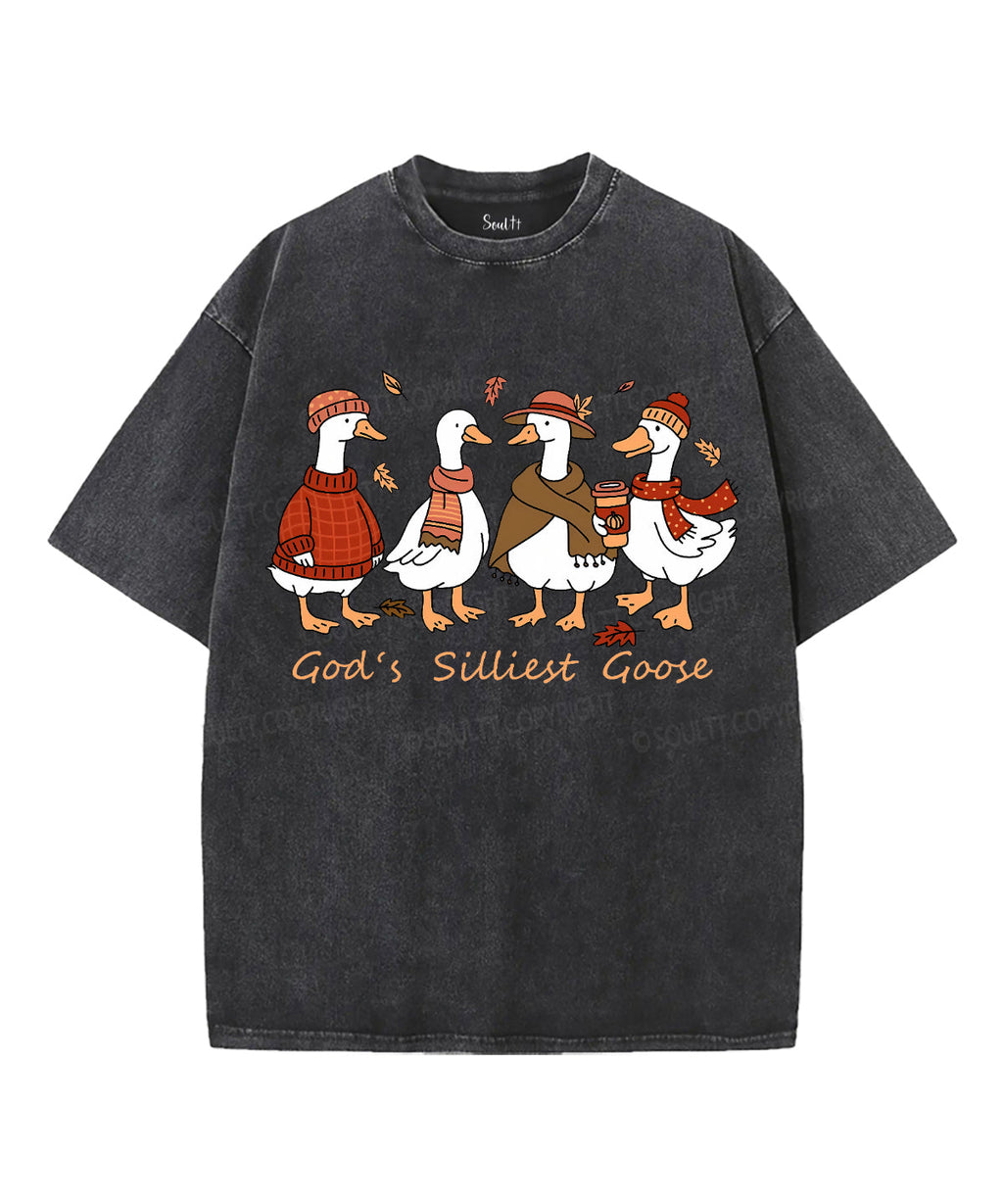 God'S Silliest Goose Washed Christian Style003 T-Shirts, Hoodie, Sweatshirt