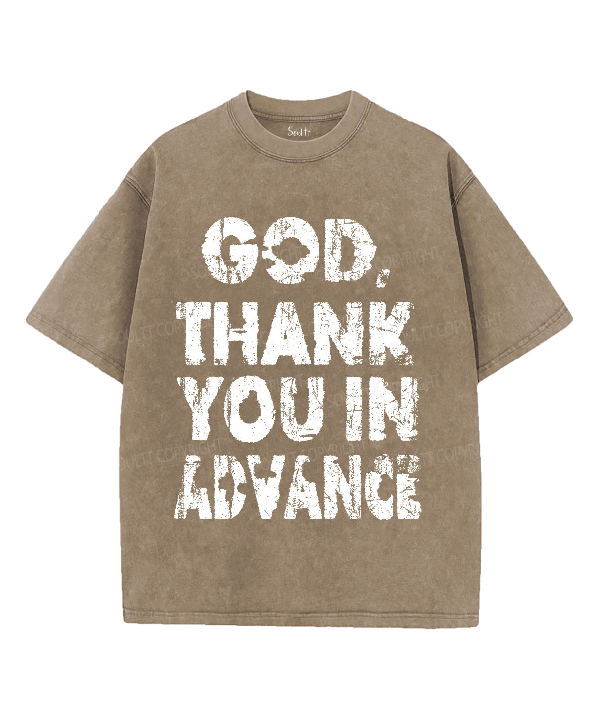 God Thank You In Advance Unisex Washed Christian T-shirt Hoodie, Sweatshirt | CiraTrend.com (Image 5)