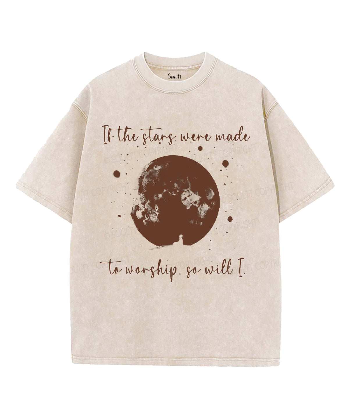 If The Stars Were Made To Worship Unisex Washed Christian T-shirt Hoodie, Sweatshirt | CiraTrend.com (Image 1)