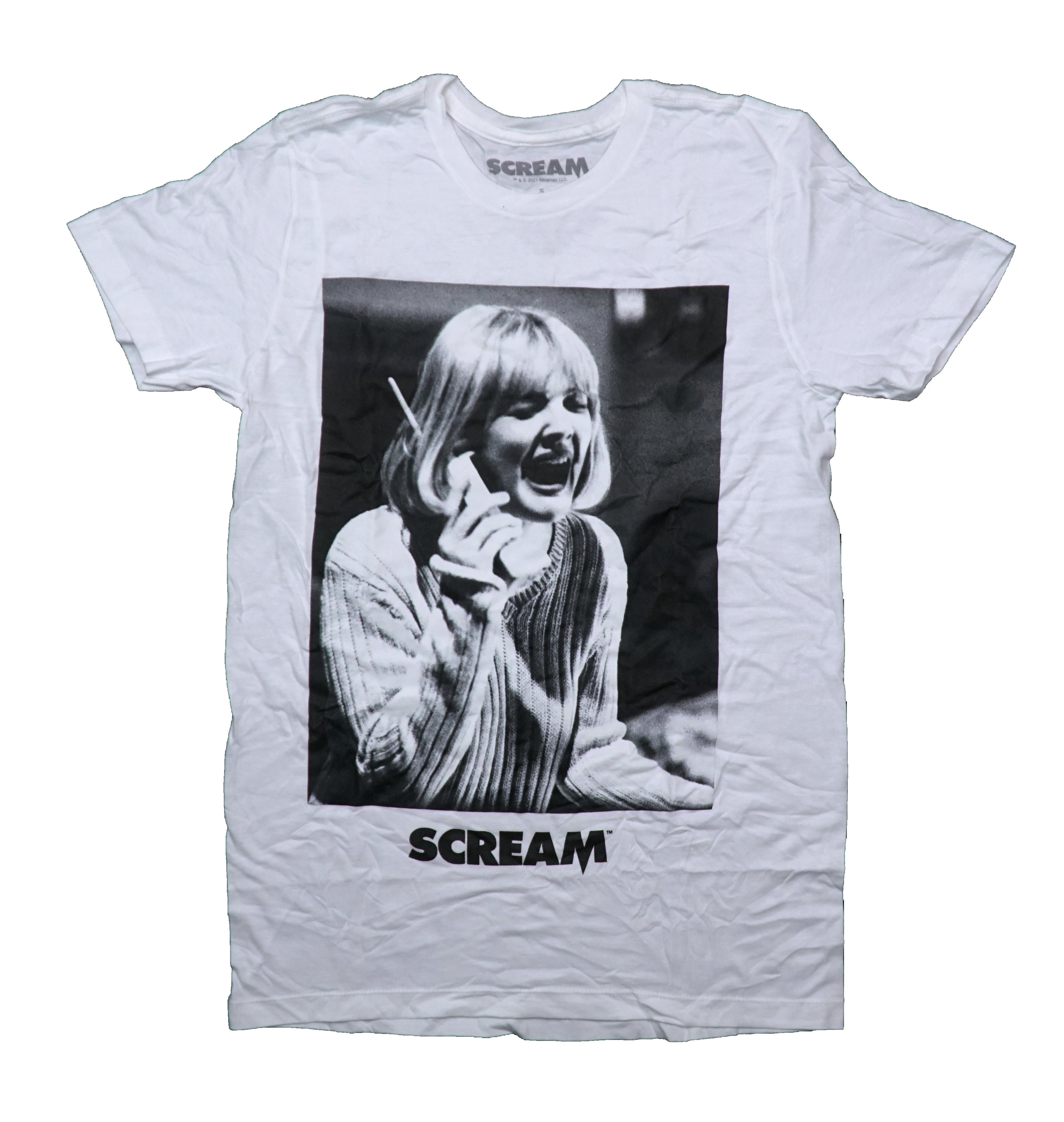 Scream Mens T-Shirt - Casey Screaming Into Phone Image Hoodie, Sweatshirt | CiraTrend.com