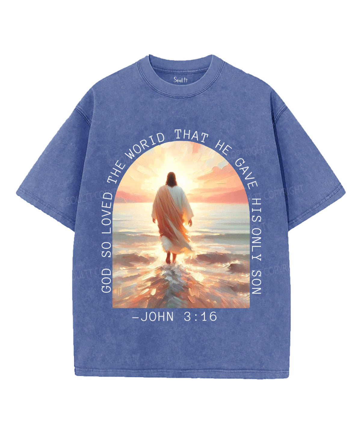 God So Loved Washed Christian T-Shirts, Hoodie, Sweatshirt