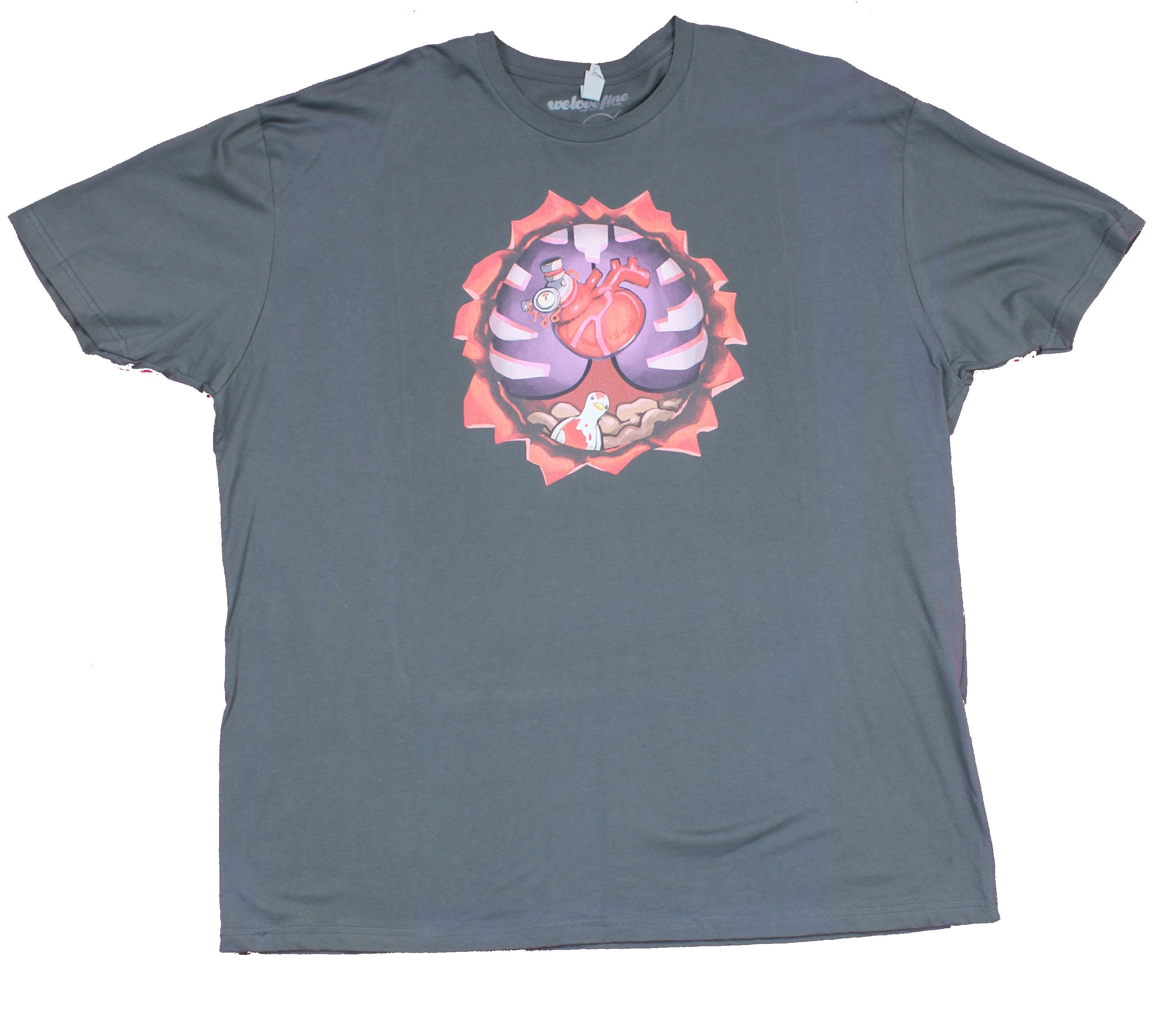 Team Fortress Mens T-Shirt - Heart Under Rib Cage And Little Bird Hoodie, Sweatshirt | CiraTrend.com