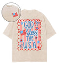 God Bless USA Double Sided Washed Christian T-Shirts, Hoodie, Sweatshirt