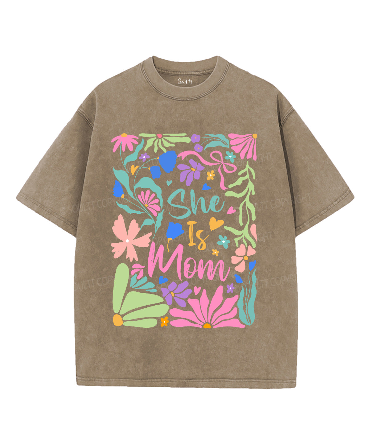 She Is Mom Unisex Washed Christian T-shirt Hoodie, Sweatshirt | CiraTrend.com (Image 5)