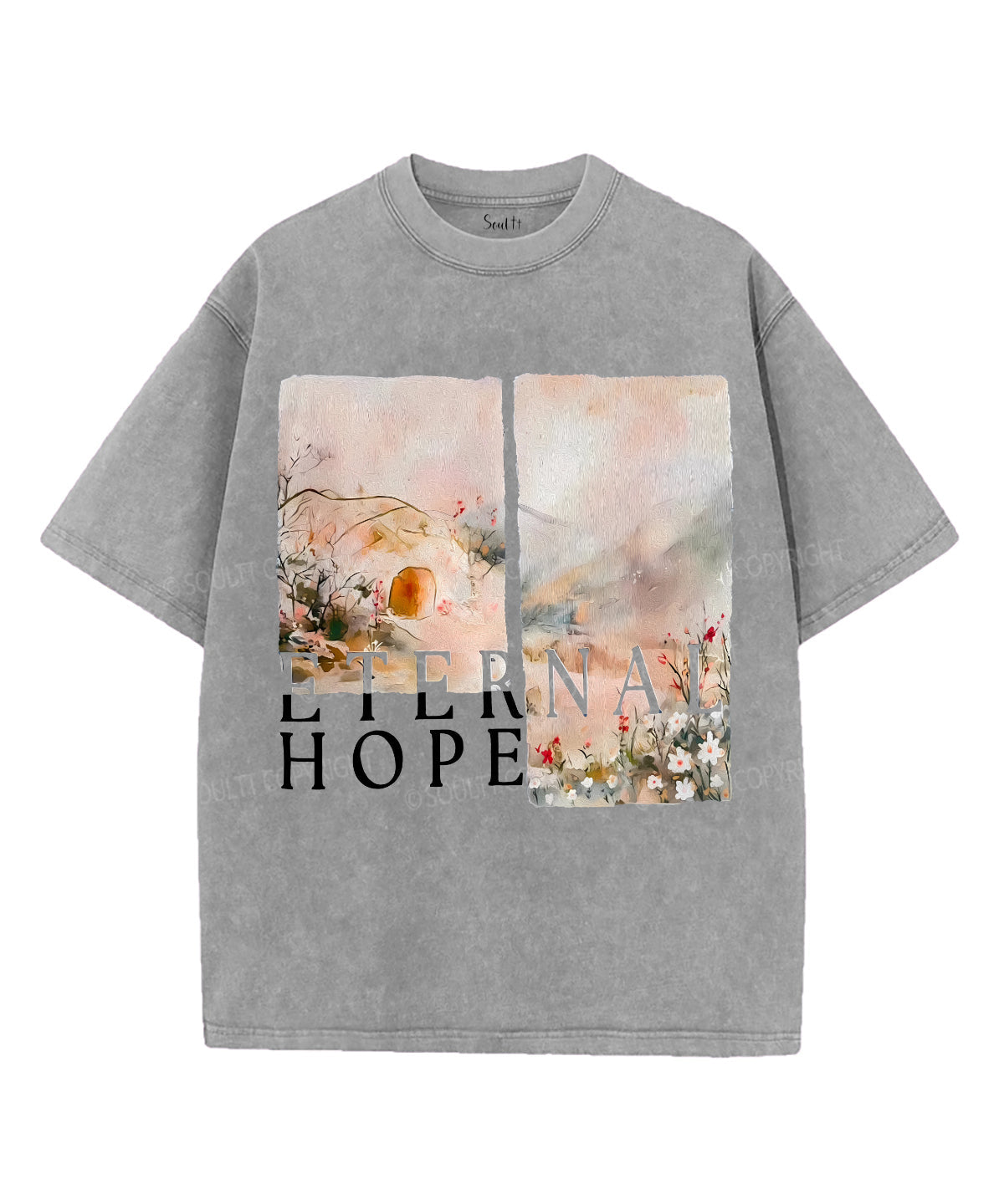 Enernal Hope Unisex Washed Christian T-shirt Hoodie, Sweatshirt | CiraTrend.com (Image 2)