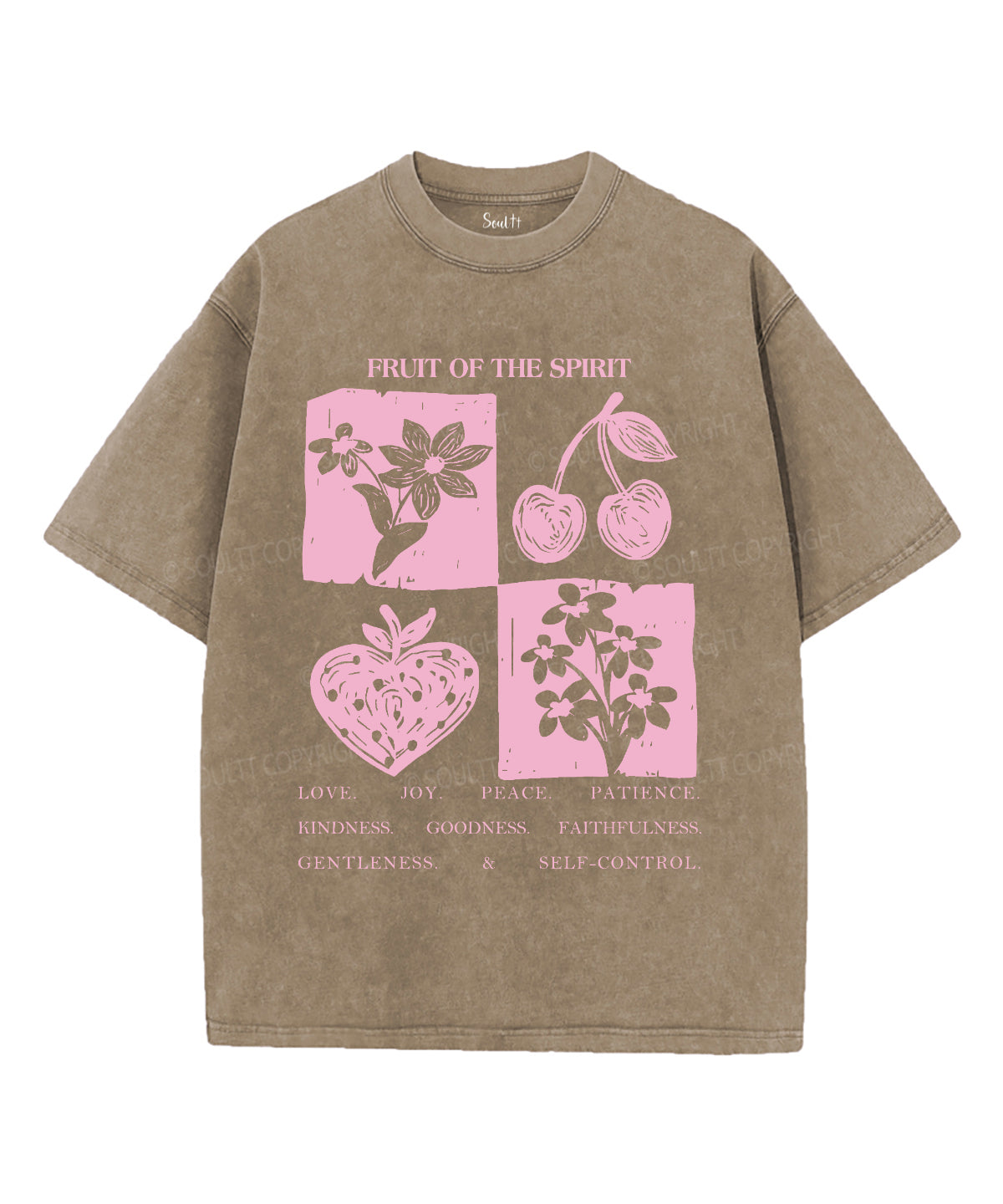 Fruit Of The Spirit Unisex Washed Christian T-shirt Style008 Hoodie, Sweatshirt | CiraTrend.com (Image 5)