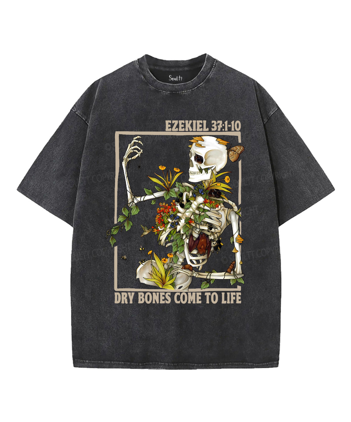 Dry Bones Come To Life Washed Unisex Washed Christian T-shirt Hoodie, Sweatshirt | CiraTrend.com (Image 2)