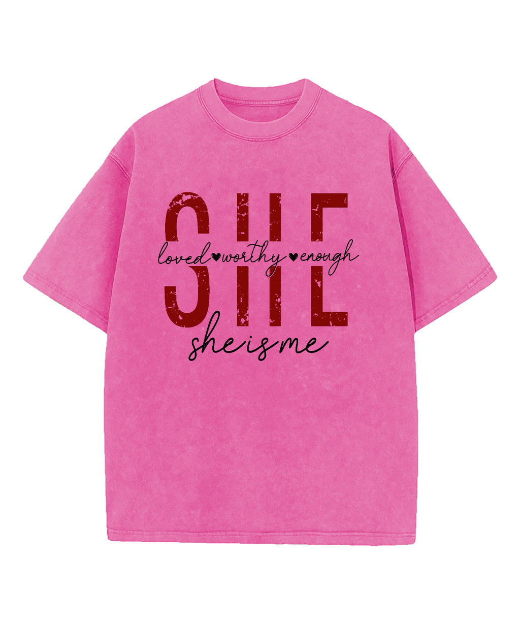She Is Me Washed Christian T-shirt Hoodie, Sweatshirt | CiraTrend.com (Image 3)