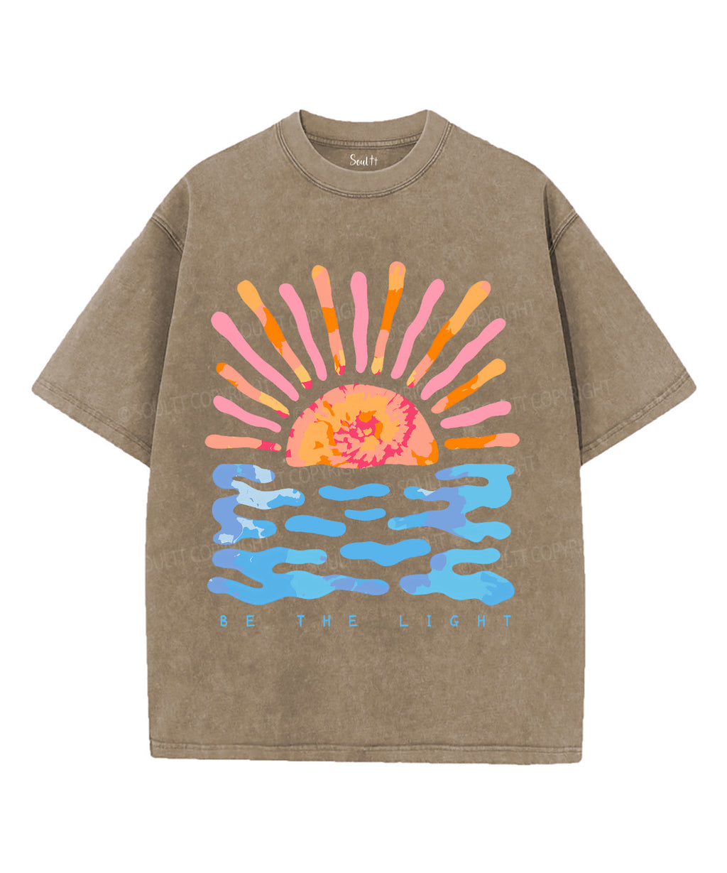 Be The Light Unisex Washed Christian T-shirt Style004 Hoodie, Sweatshirt | CiraTrend.com (Image 5)