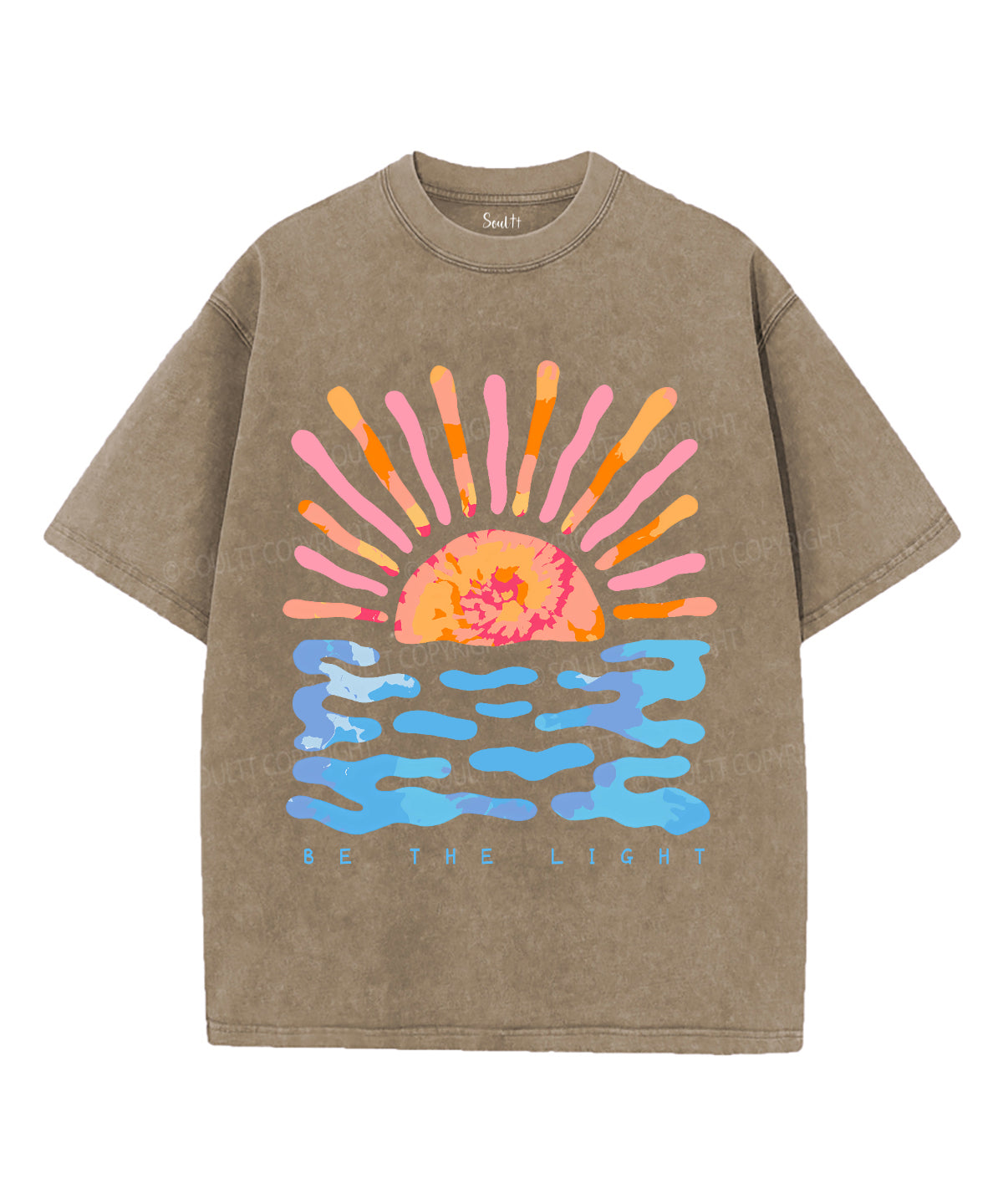Be The Light Unisex Washed Christian T-shirt Style004 Hoodie, Sweatshirt | CiraTrend.com (Image 5)