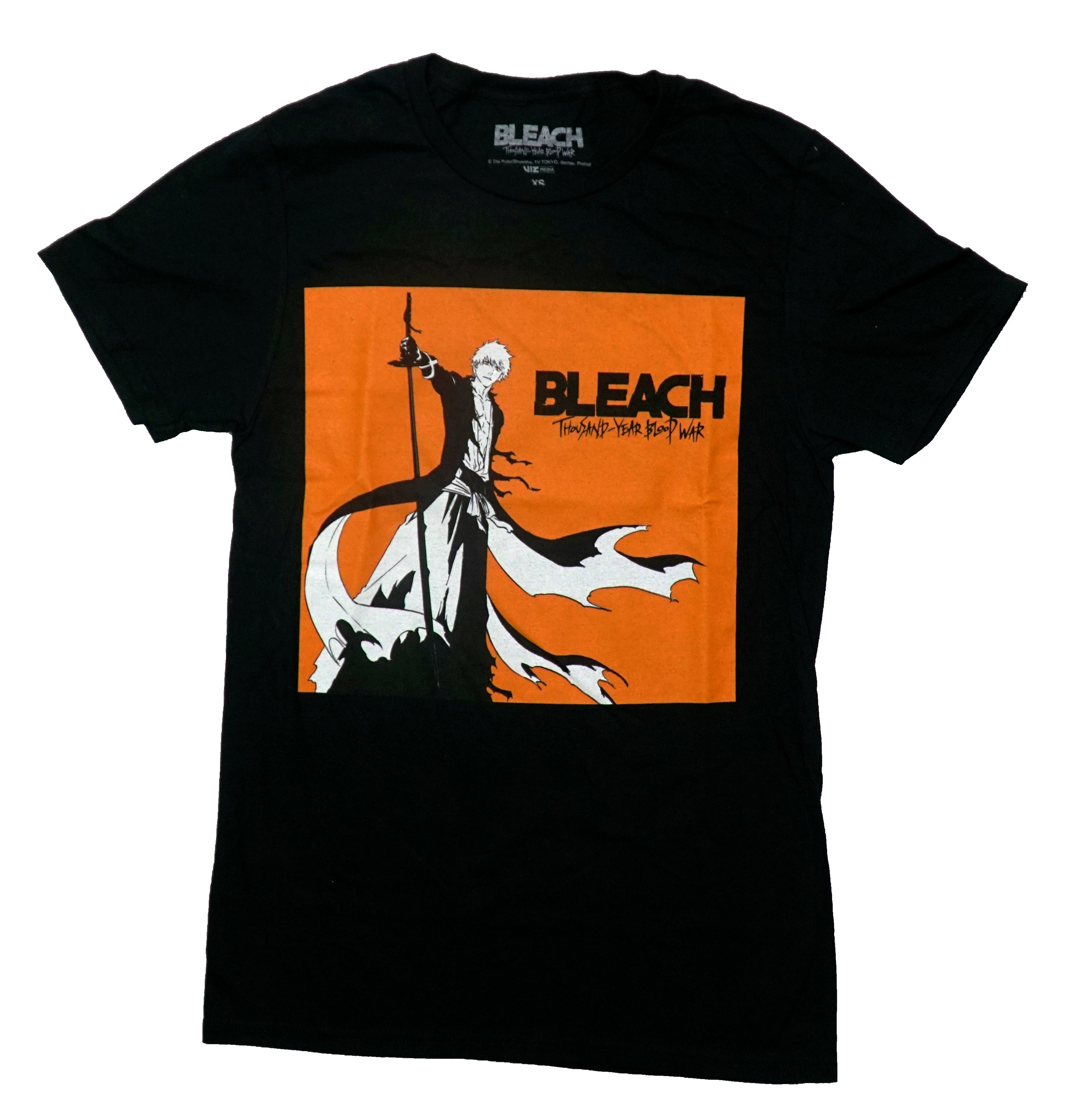 Bleach Mens T-Shirt - Thousand-Year B & W Ichigo with Sword Hoodie, Sweatshirt | CiraTrend.com