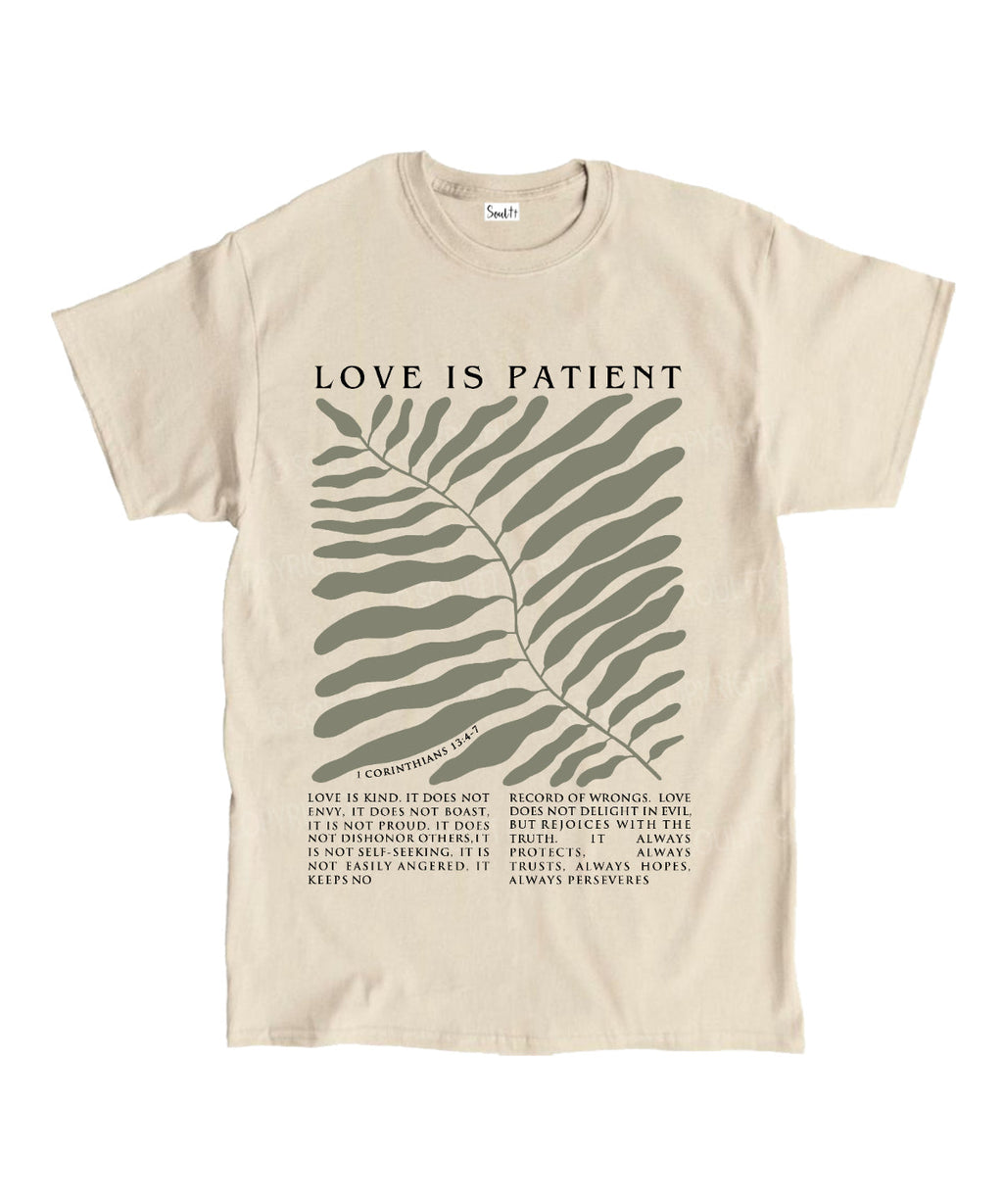 Love Is Patient Unisex Cotton Christian T-Shirt Hoodie, Sweatshirt | CiraTrend.com (Image 4)