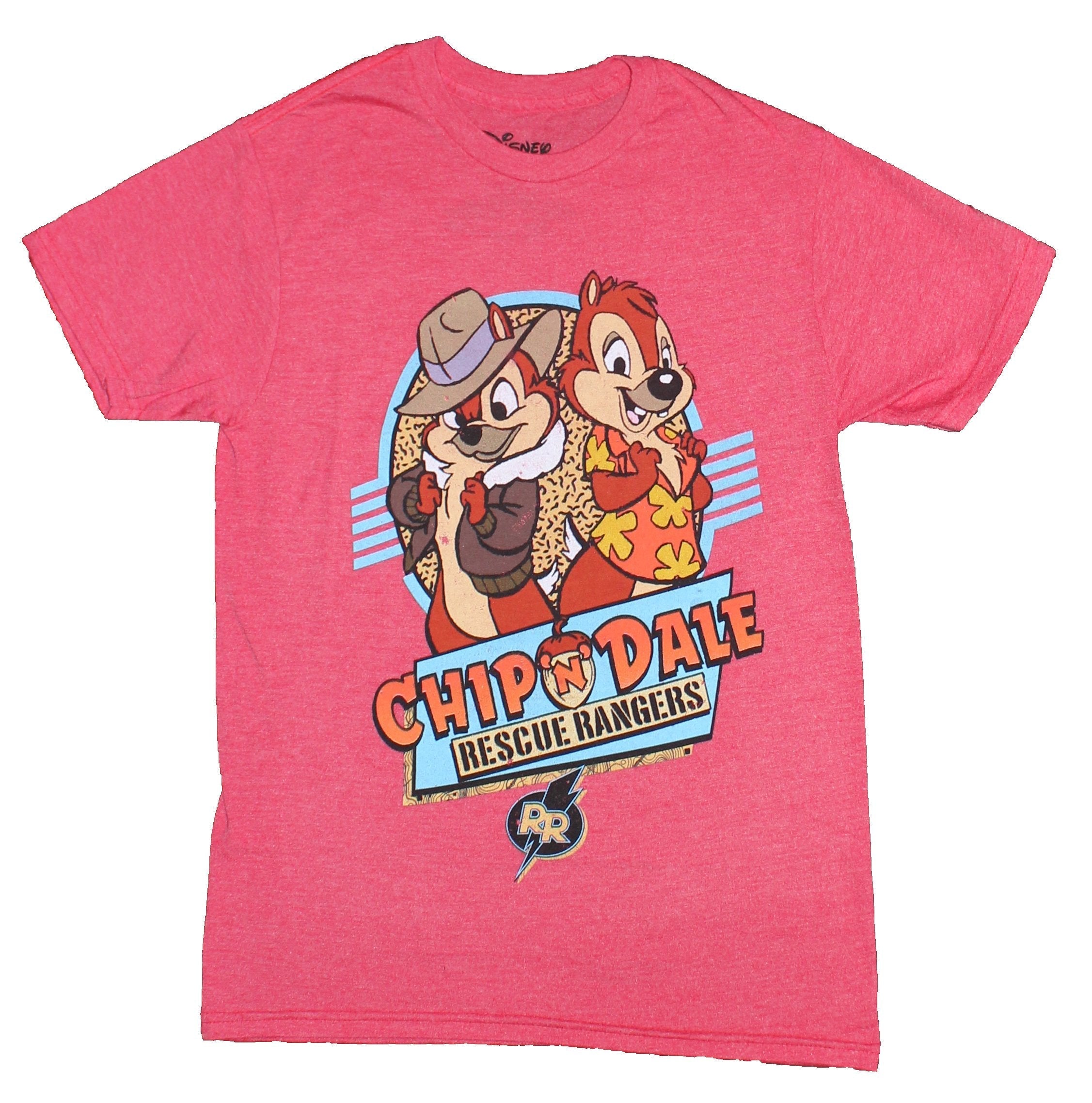 Rescue Rangers Mens T-Shirt - Back to Back Chip And Dale Circle Image Hoodie, Sweatshirt | CiraTrend.com