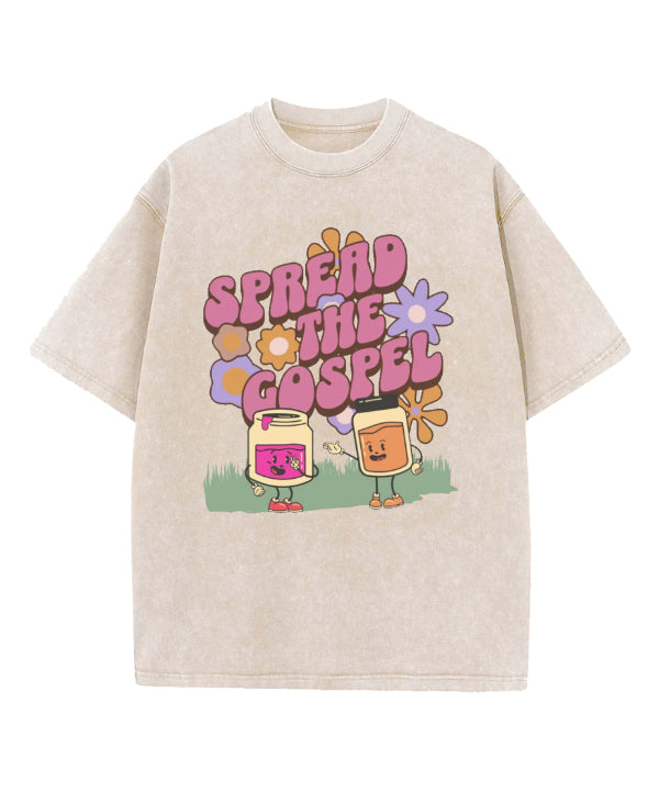 Spread The Gospel Washed Christian T-shirt Hoodie, Sweatshirt | CiraTrend.com (Image 4)