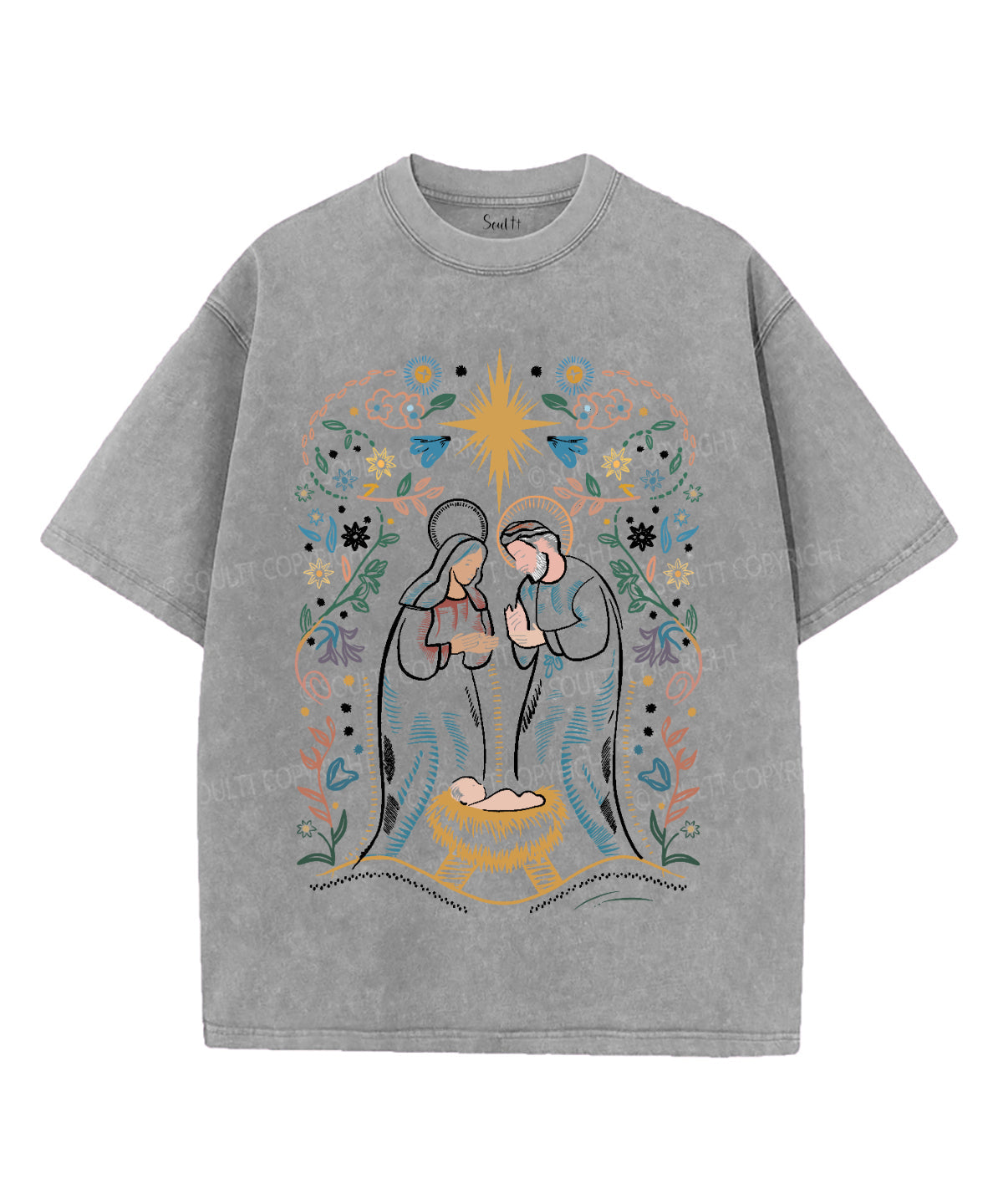 The King Is Born Washed Christian T-shirt Style001 Hoodie, Sweatshirt | CiraTrend.com (Image 3)