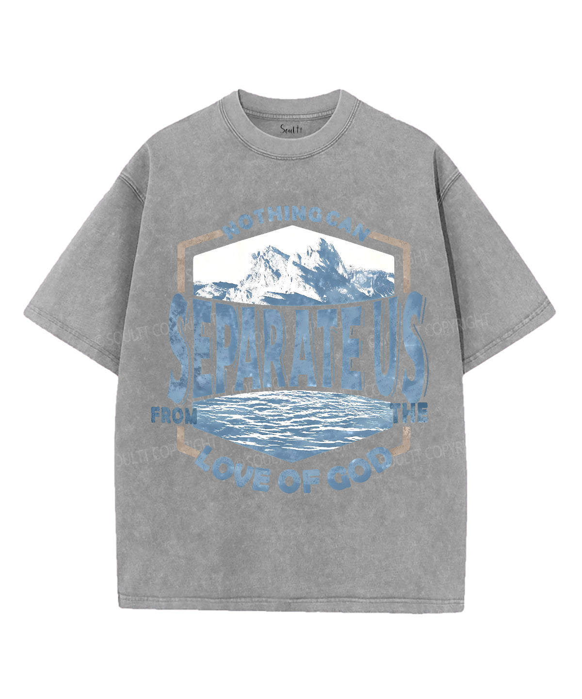 Nothing Can Separate Us Unisex Washed Christian T-shirt Hoodie, Sweatshirt | CiraTrend.com (Image 3)