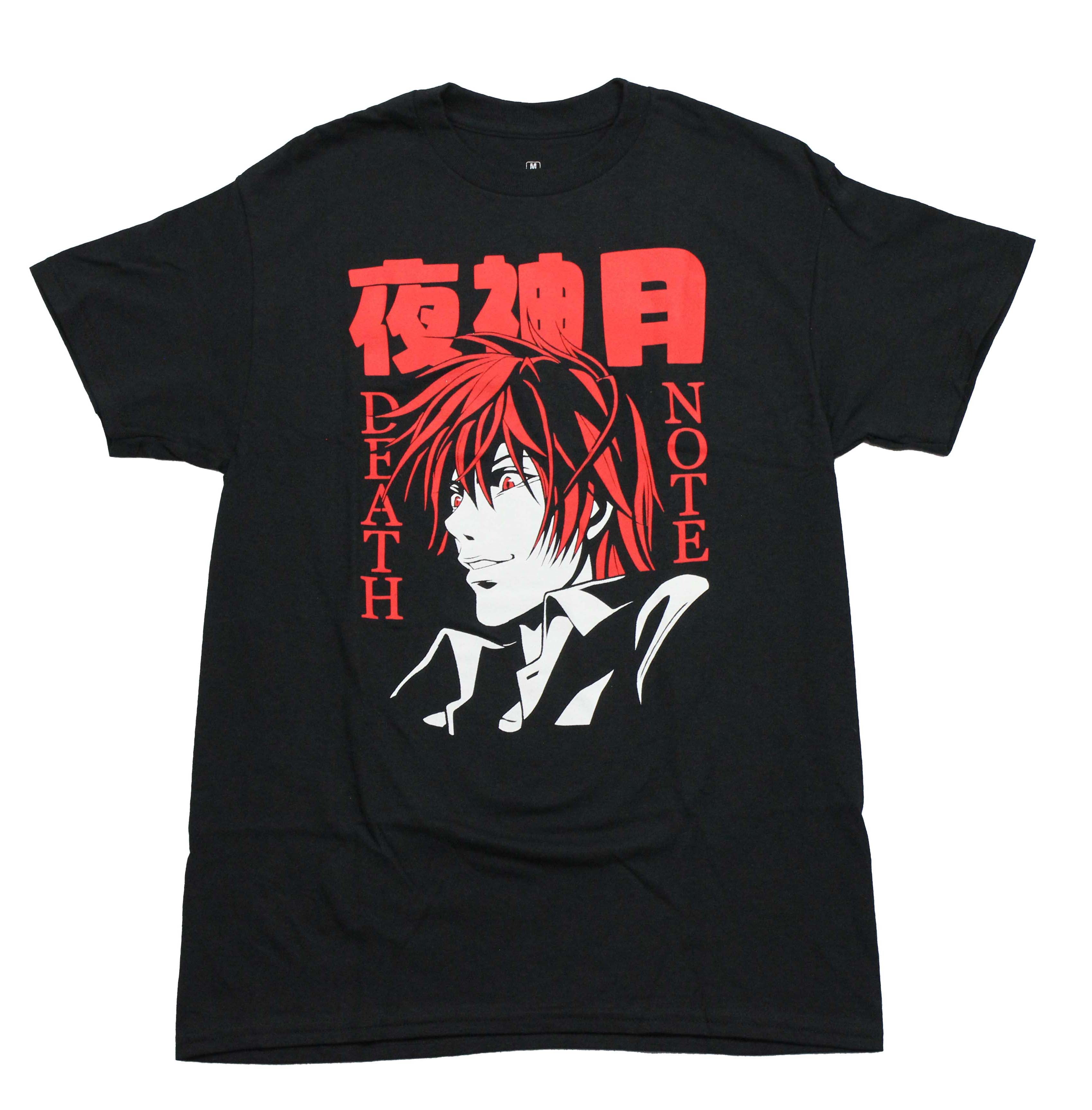 Death Note Mens T-Shirt - Kira Under Red Kanji facing "Death" logo Hoodie, Sweatshirt | CiraTrend.com