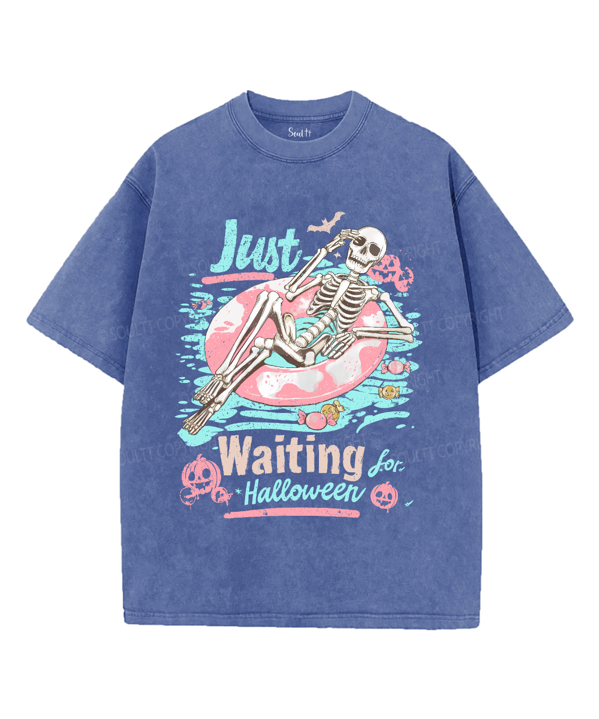 Just Waiting For Halloween Unisex Washed Christian T-shirt Style001 Hoodie, Sweatshirt | CiraTrend.com (Image 4)