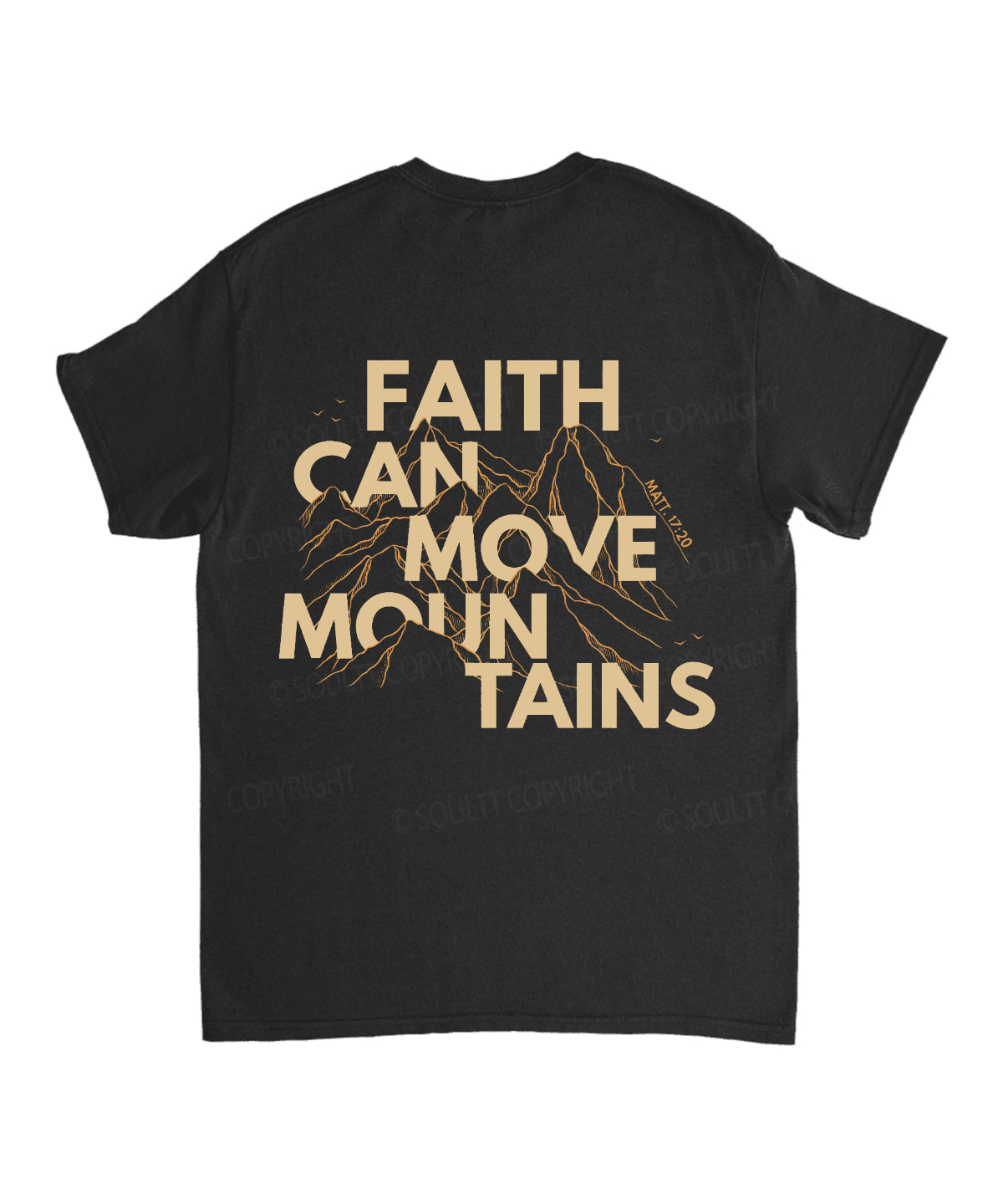 Faith Can Move Mountains Double Sided Unisex Cotton Christian T-Shirt Hoodie, Sweatshirt | CiraTrend.com (Image 5)