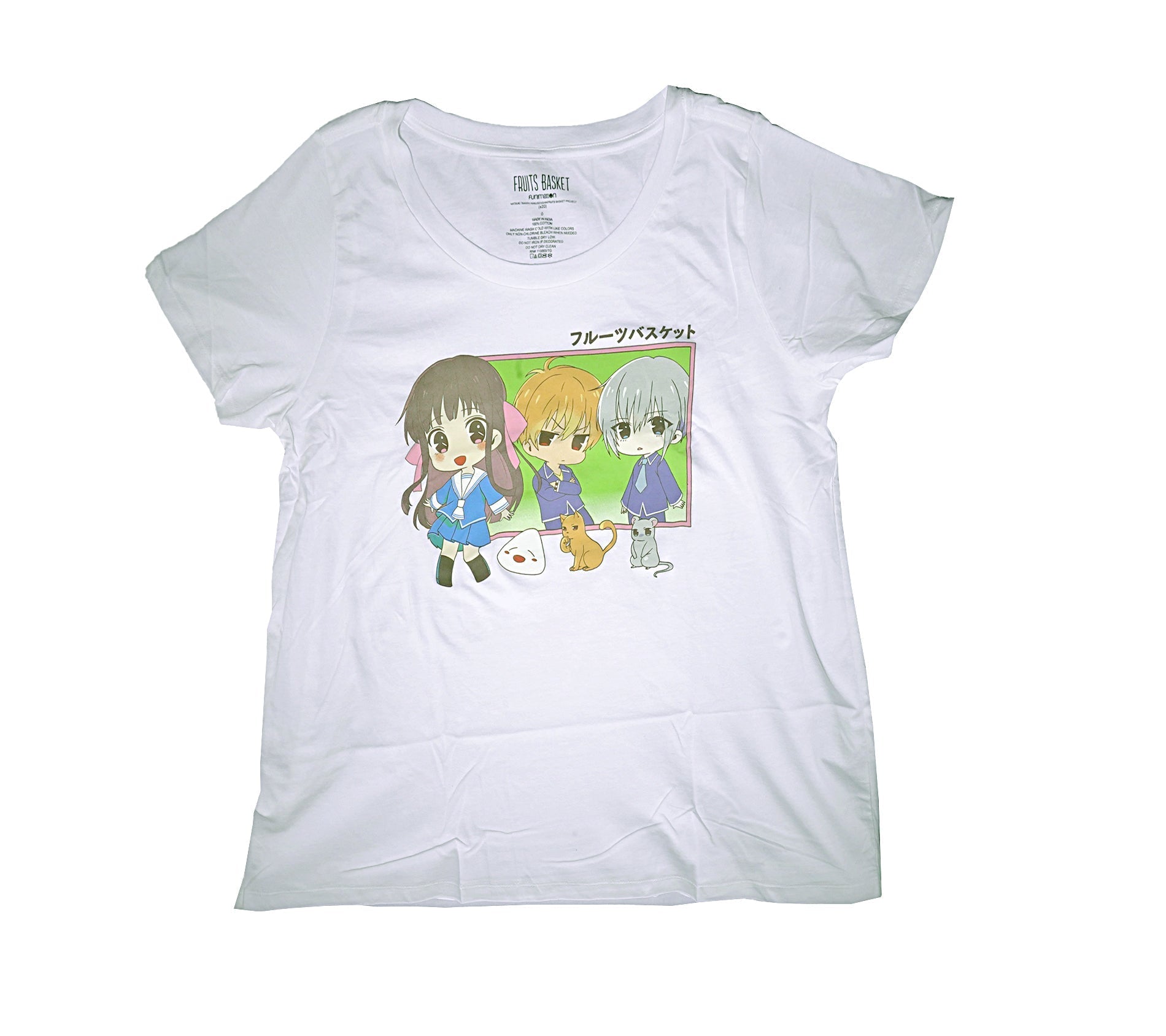 Fruits Basket Girls Plus Size T-Shirt - Chibi Trio Yuki, Kyo, and Tohru Hoodie, Sweatshirt | CiraTrend.com