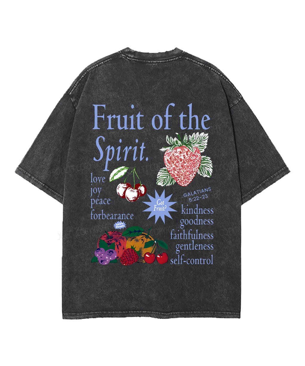 Fruit Of The Spirit Double Sided Unisex Washed Christian T-shirt Style014 Hoodie, Sweatshirt | CiraTrend.com (Image 5)