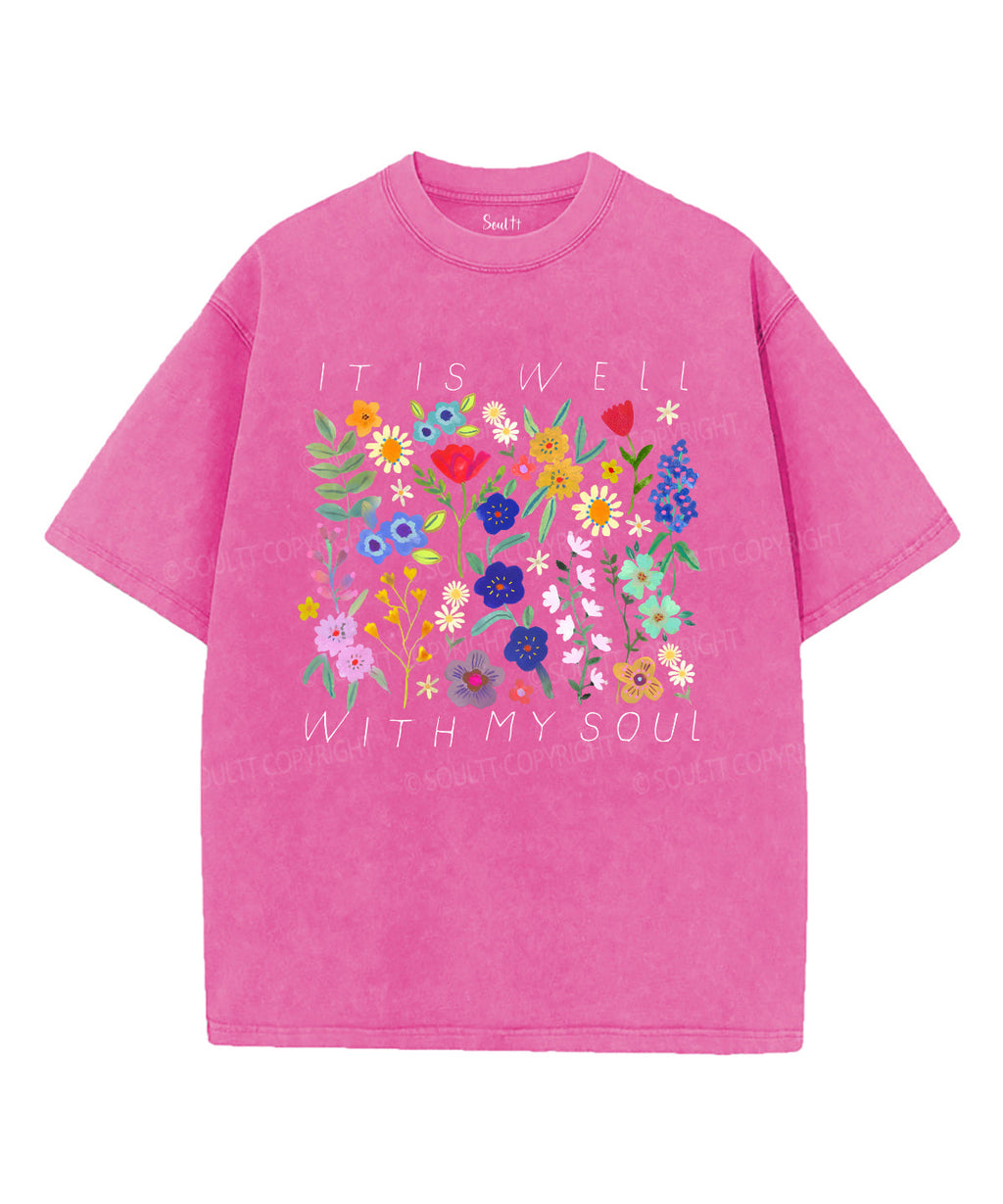 It Is Well With My Soul Washed Christian T-shirt Style025 Hoodie, Sweatshirt | CiraTrend.com (Image 3)