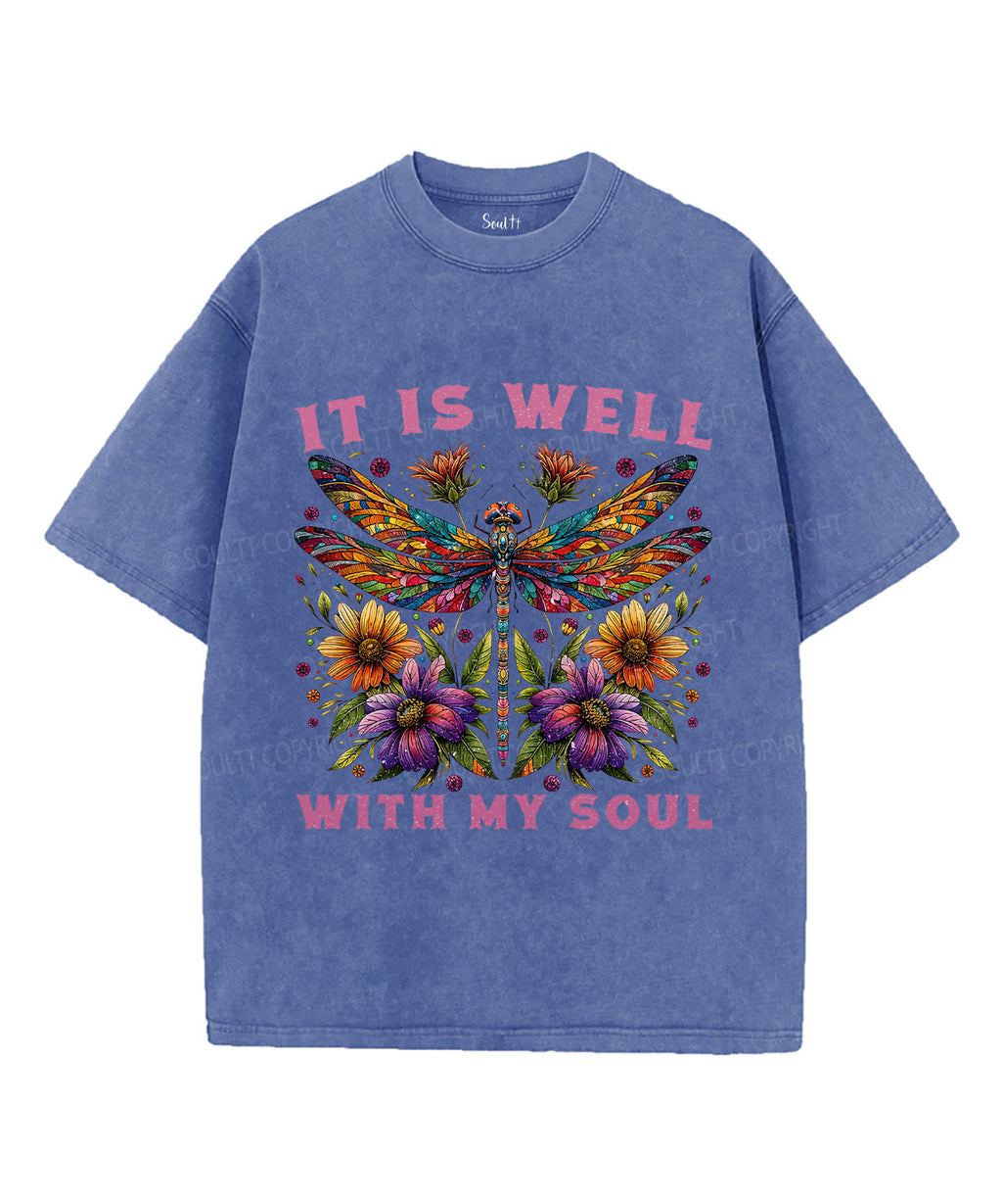 It Is Well With My Soul Unisex Washed Christian T-shirt Style008 Hoodie, Sweatshirt | CiraTrend.com (Image 4)