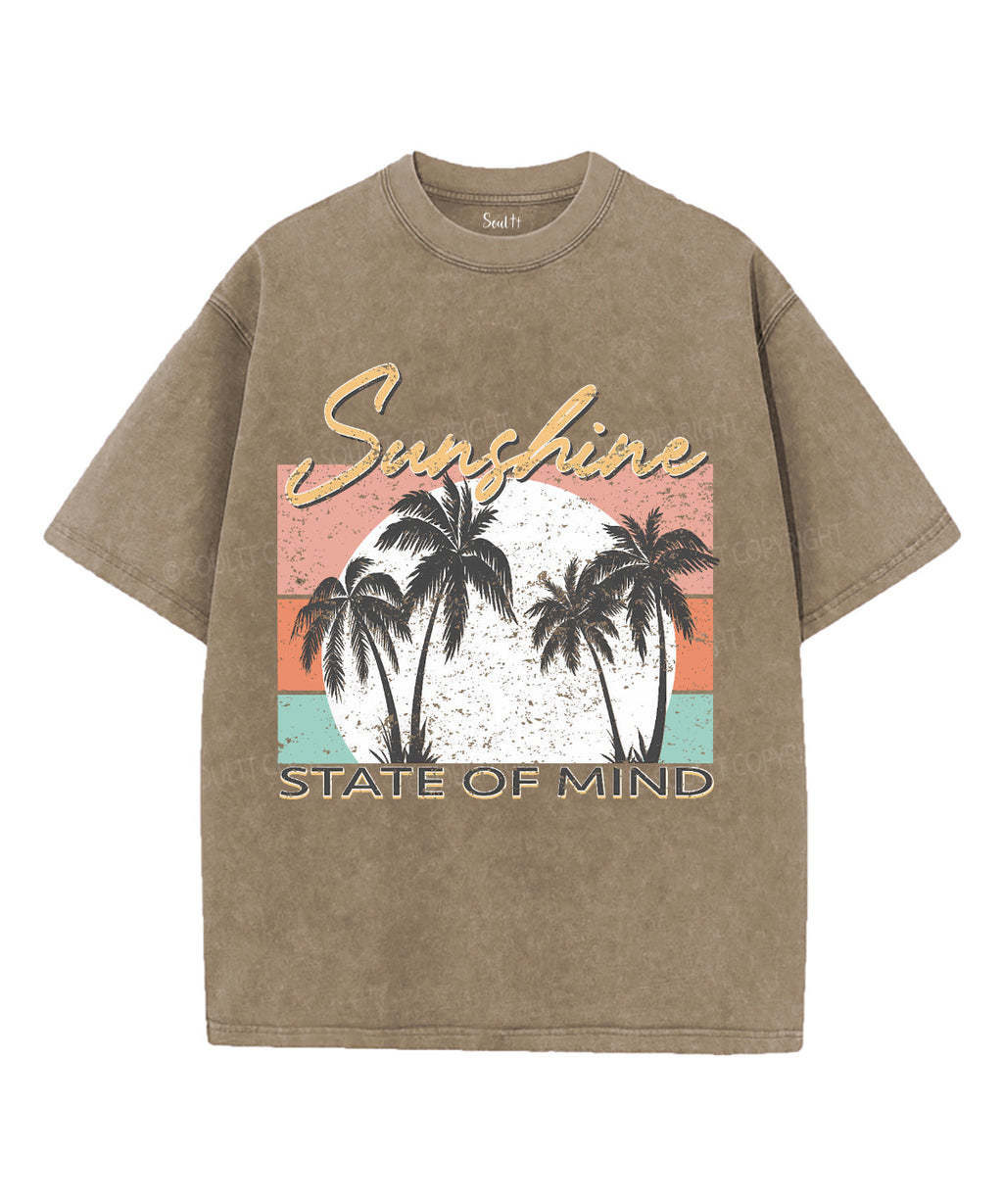 Sunshine State Of MindUnisex Washed Christian T-shirt Hoodie, Sweatshirt | CiraTrend.com (Image 5)