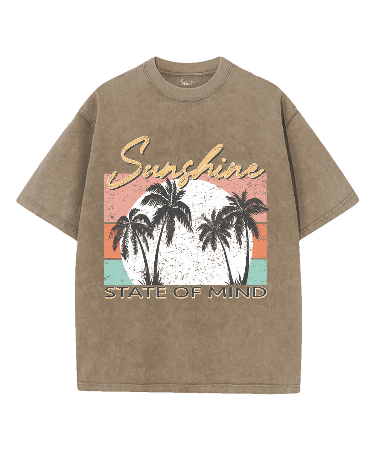 Sunshine State Of MindUnisex Washed Christian T-shirt Hoodie, Sweatshirt | CiraTrend.com (Image 5)