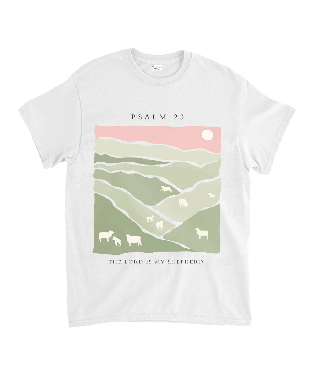 The Lord Is My Shepherd Unisex Cotton Christian T-Shirt Hoodie, Sweatshirt | CiraTrend.com (Image 1)