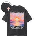His Mercies Are New Double Sided Unisex Washed Christian T-shirt Style002 Hoodie, Sweatshirt | CiraTrend.com (Image 1)