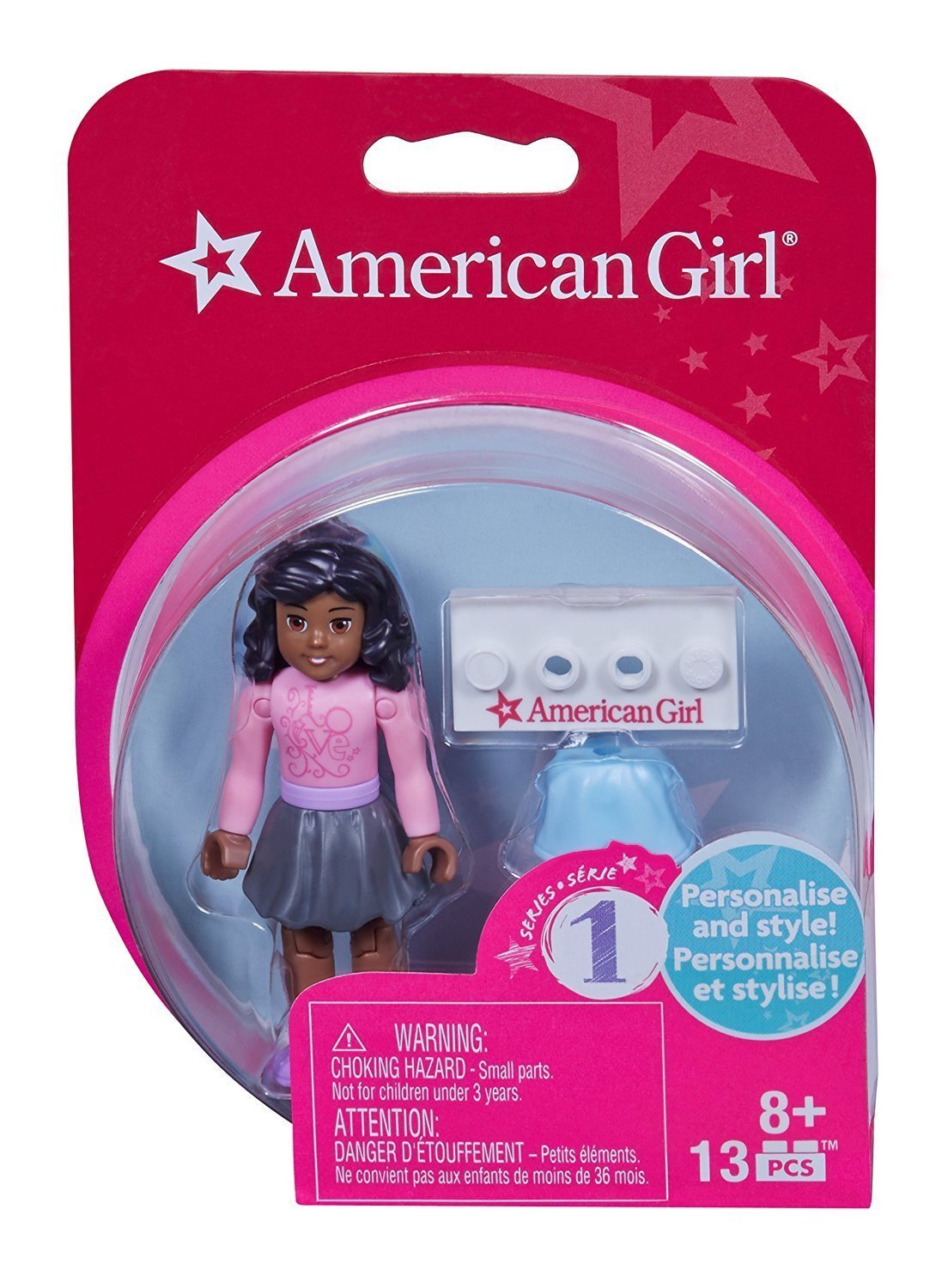 Mega Bloks American Girl Series 1 - Pink Shirt & Grey Skirt Collectible Figures Hoodie, Sweatshirt | CiraTrend.com