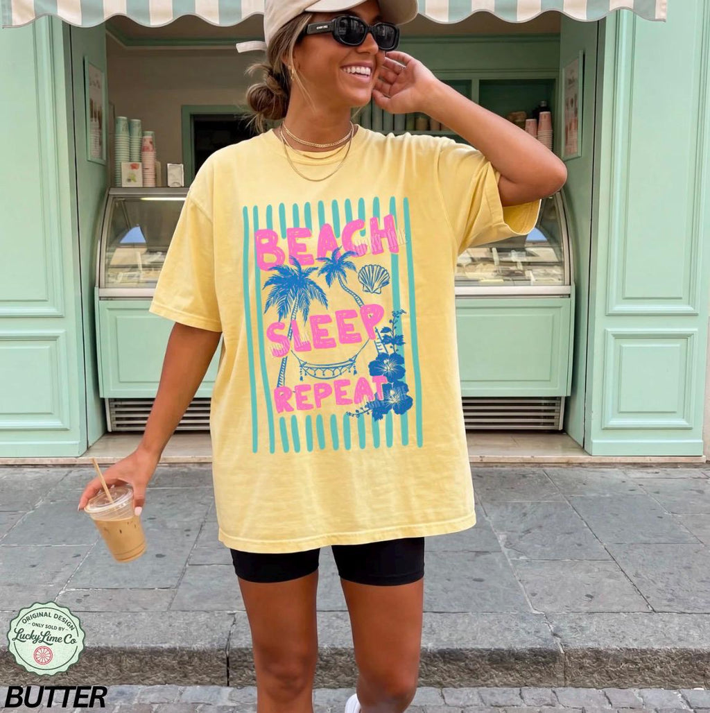 Comfort Colors Summer Beach Beach Lover Summer Sunse Vacation Travel Tee (2)