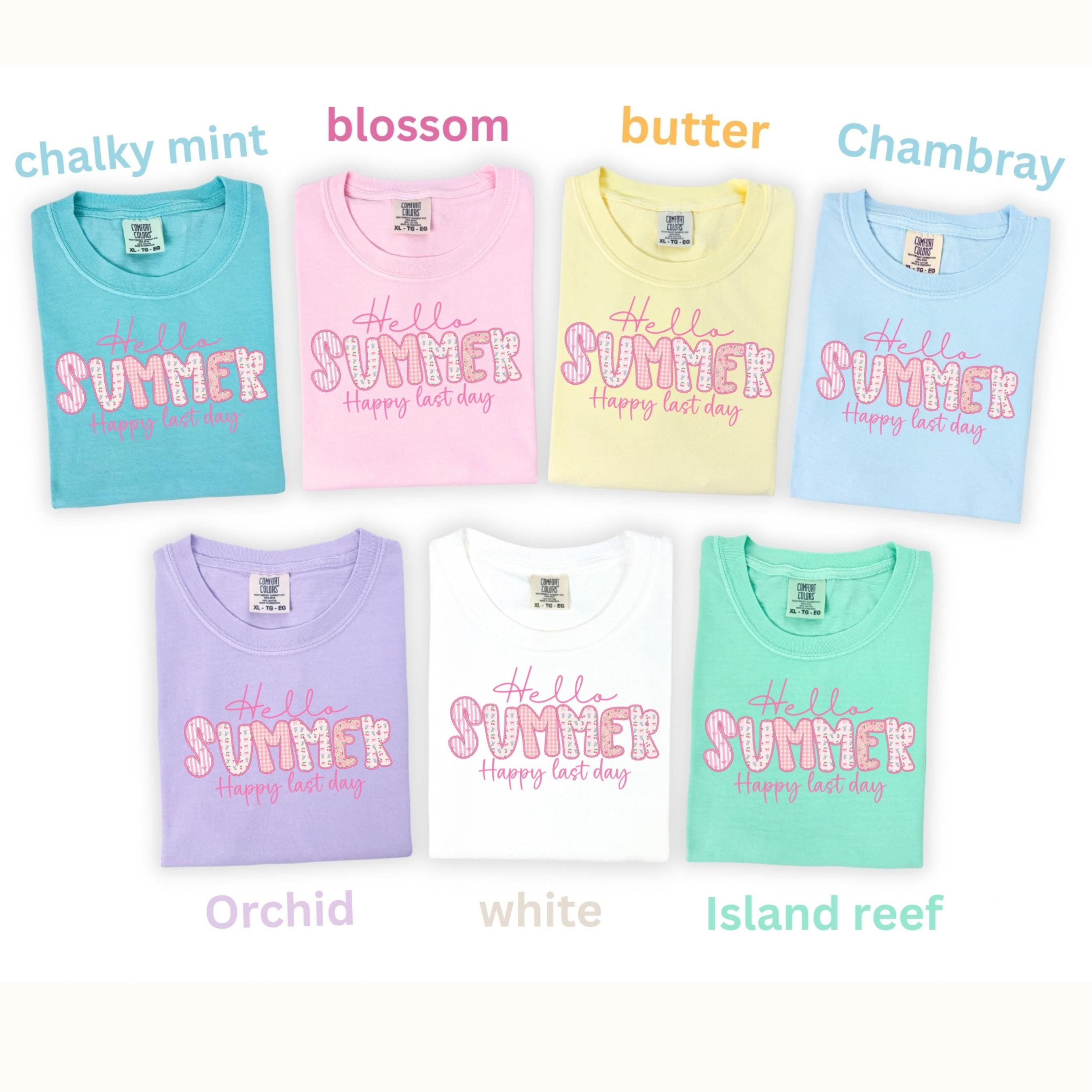 Comfort Colors Last Day School Hello Summer Teacher Tee End School Year School Teacher (2)