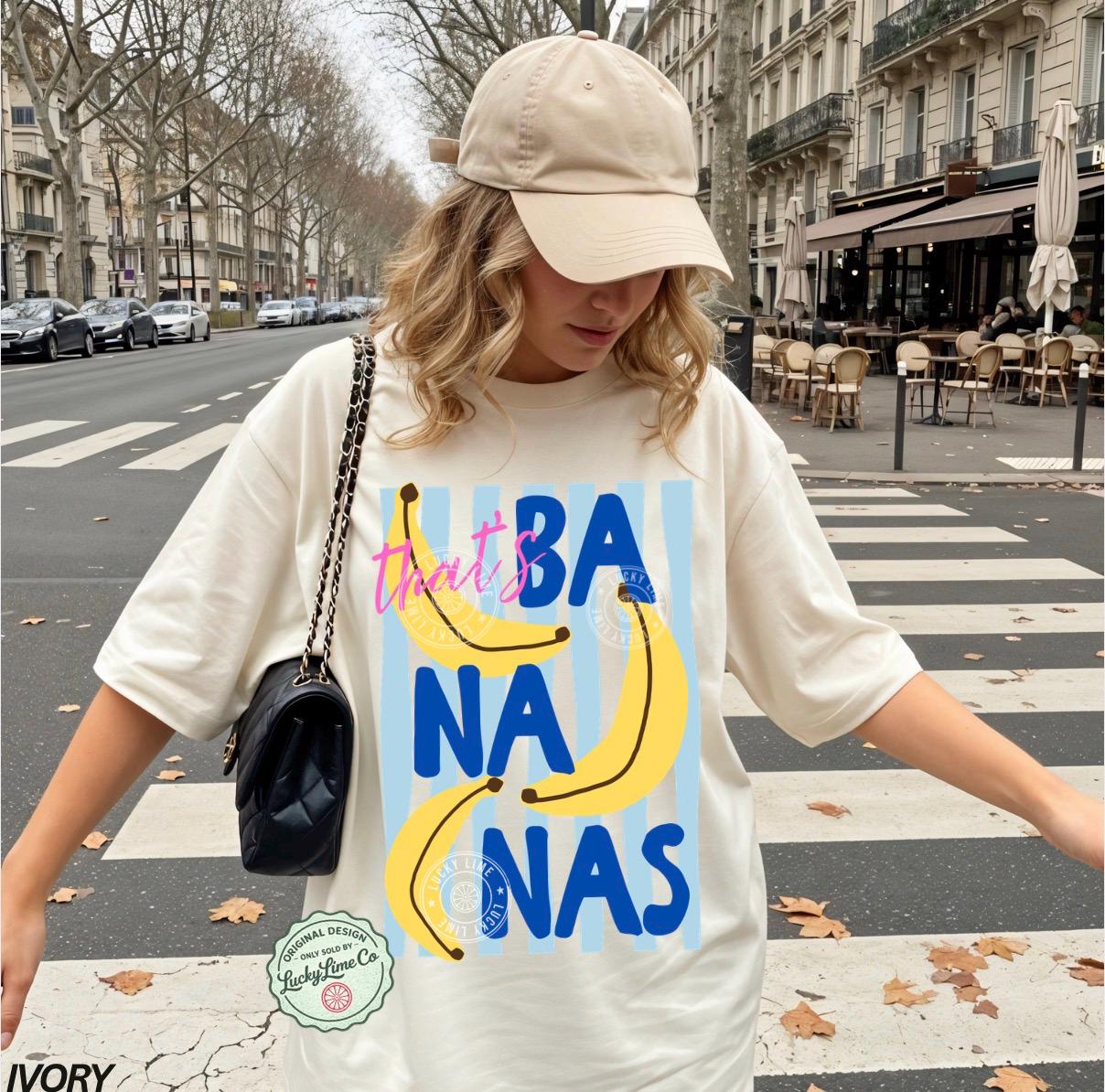Bananas Summer Fruit Food Pun Retro Banana Summer Comfort Colors (2)