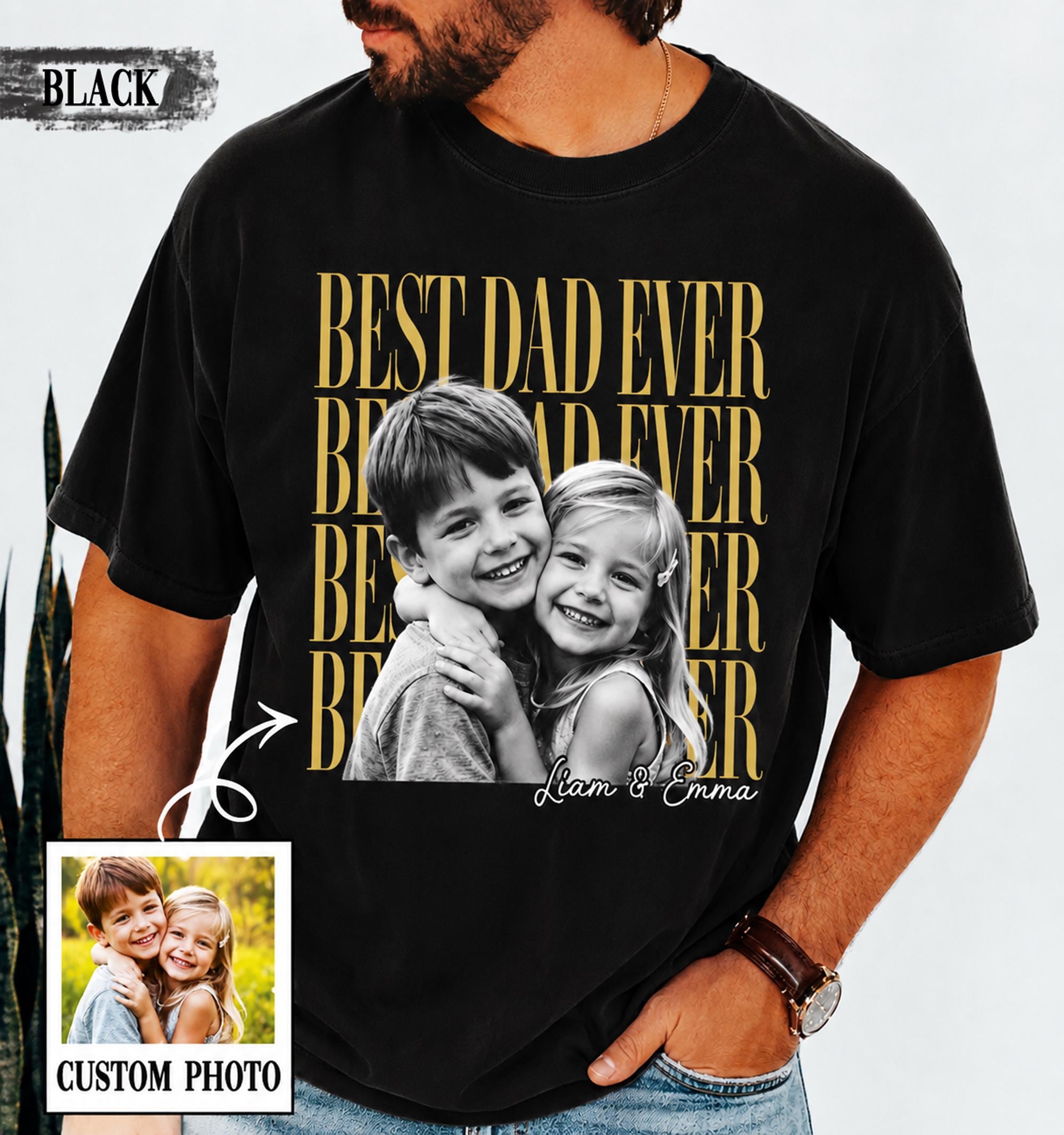 Custom Dad Fathers Day Dad Girl Dad Dad Dad Ever Fatherhood Comfort Colors (2)