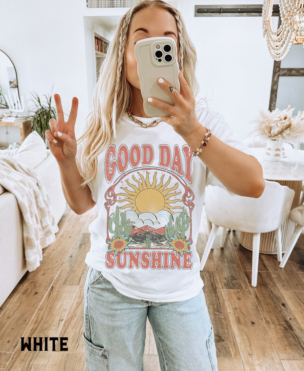 Good Day Sunshine Tee Comfort Colors Tee Sun Sun Boho Tee Retro 70s Hippie Oversized Tee (2)