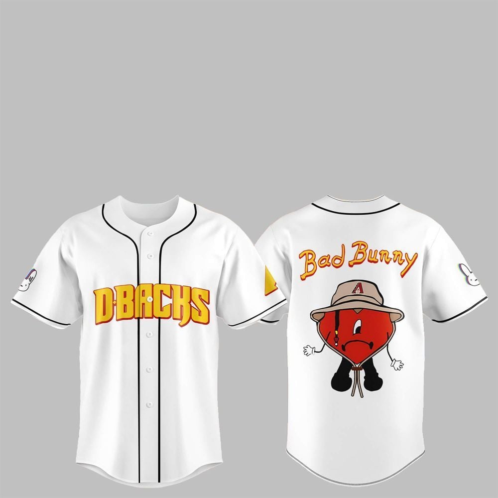 2025 Diamondbacks Bad Bunny Jersey - Grishko.com