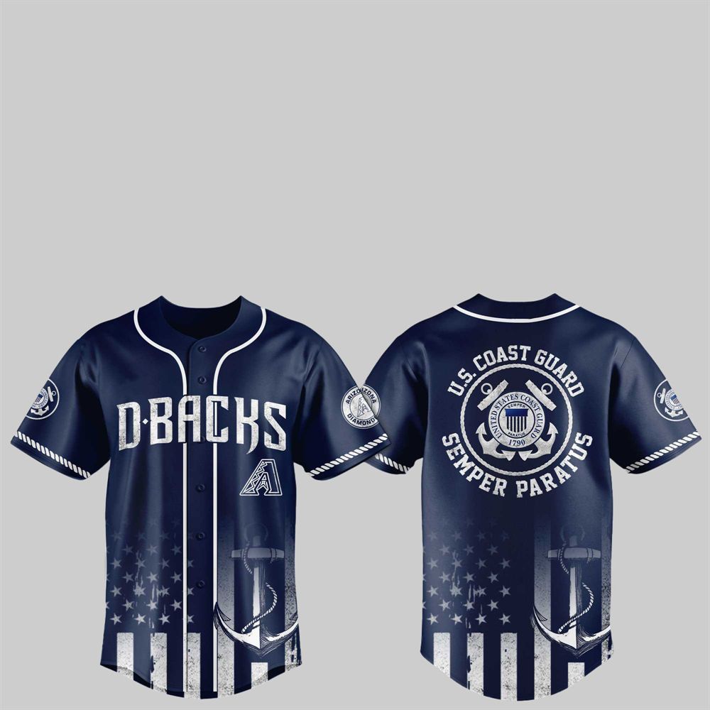 2025 Diamondbacks US Coast Guard Semper Paratus Jersey - Grishko.com