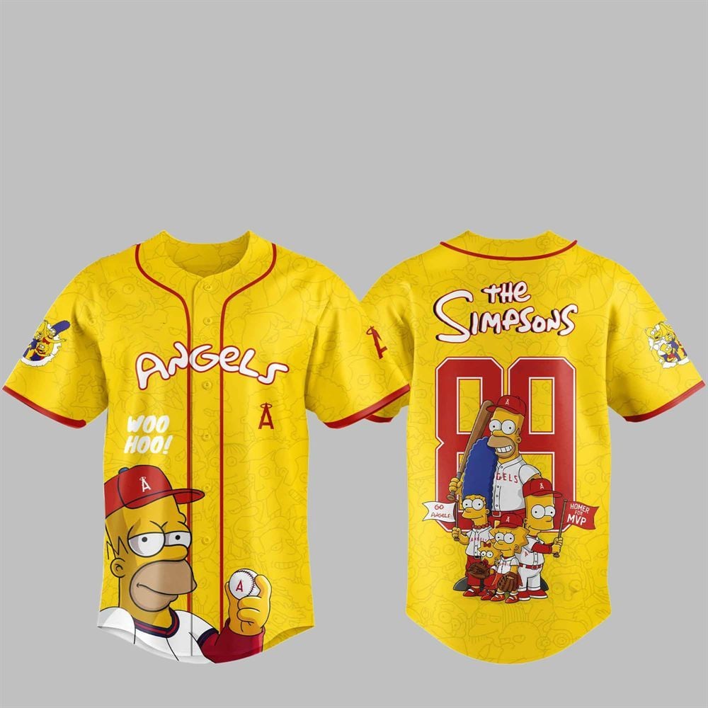 2025 LA Angels The Simpsons Jersey - Grishko.com